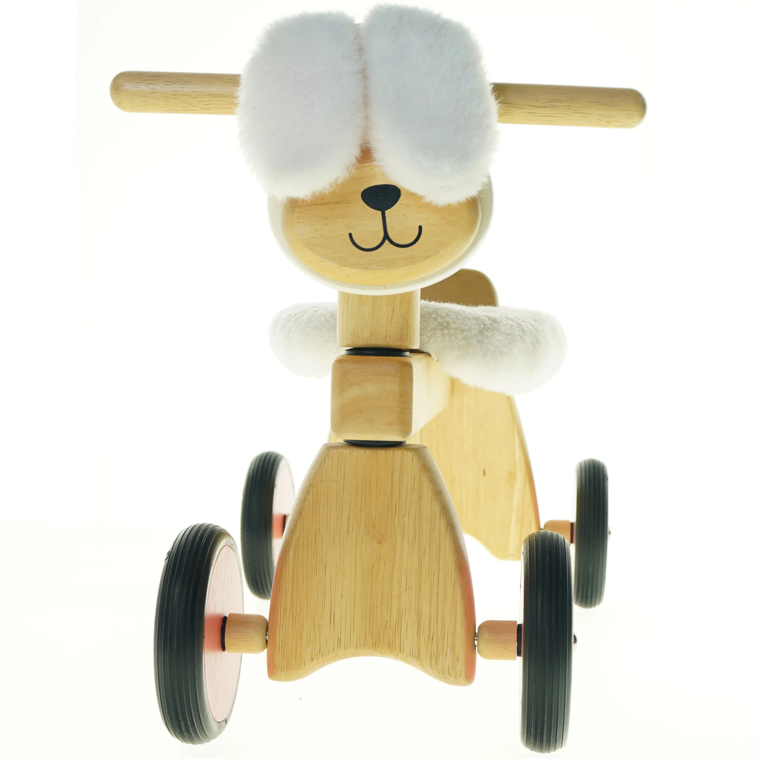 Trægyngehest på hjul (str. 45 cm)