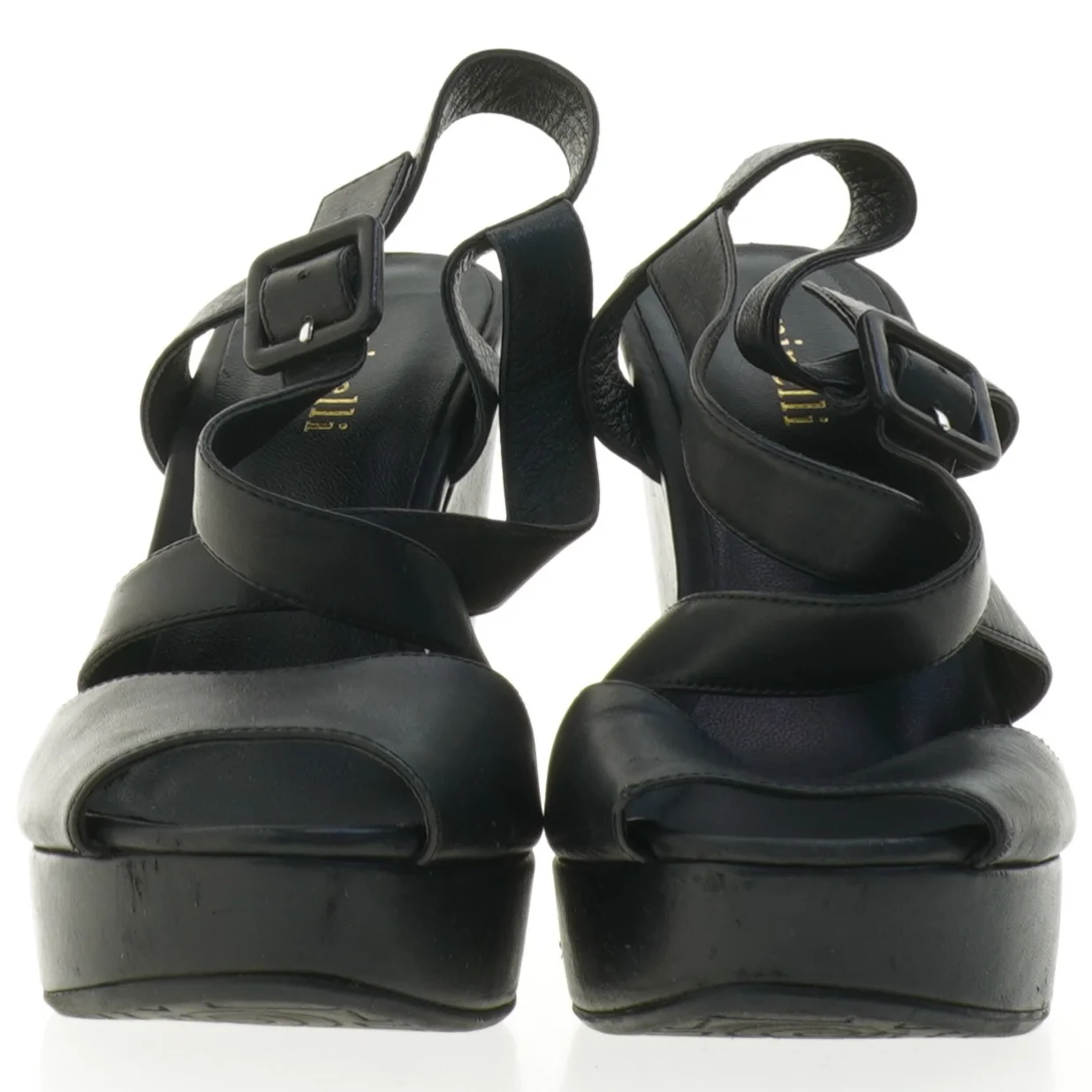 Sorte kilesandaler fra Minelli (str. 38)