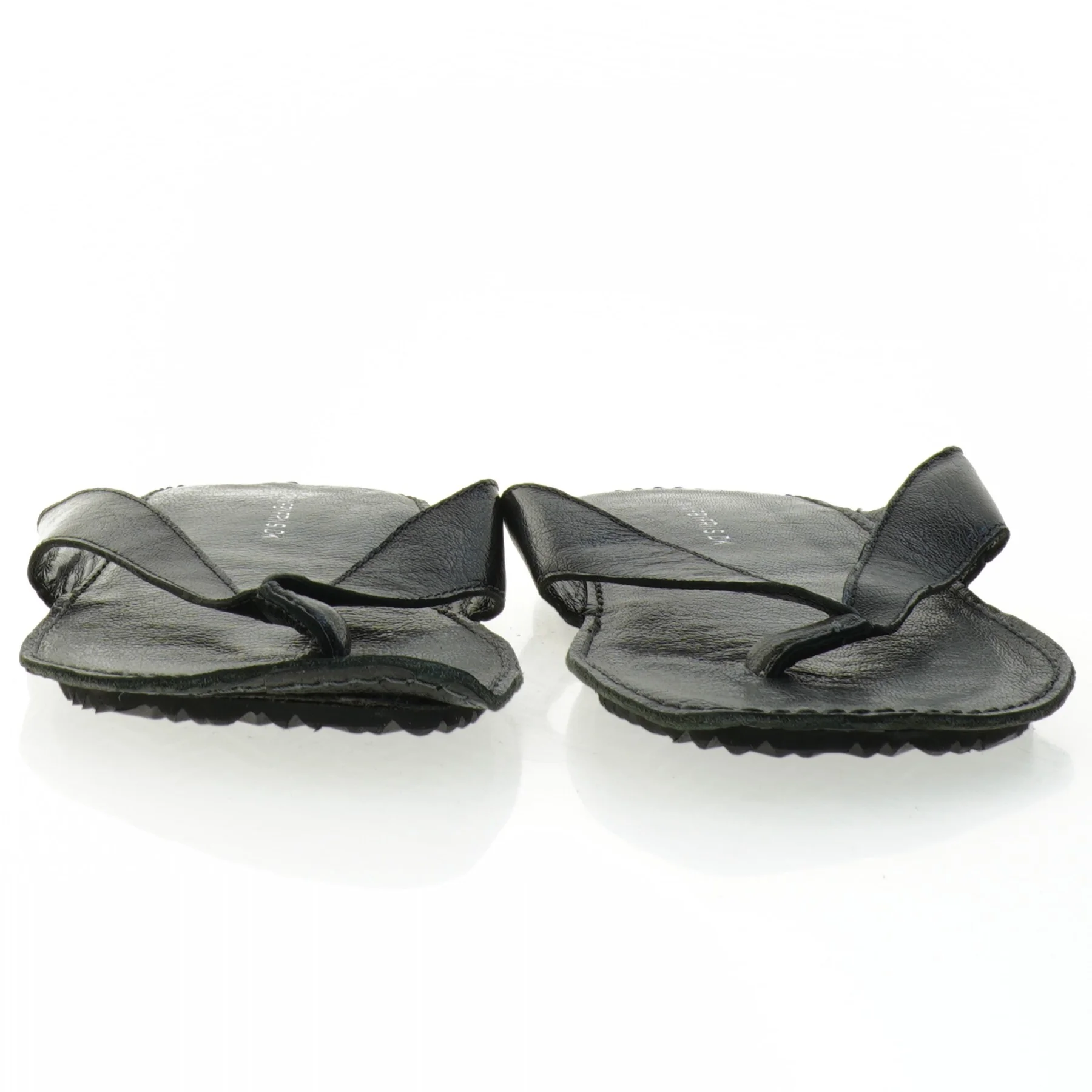 Sorte læderflipflops (str. 42)