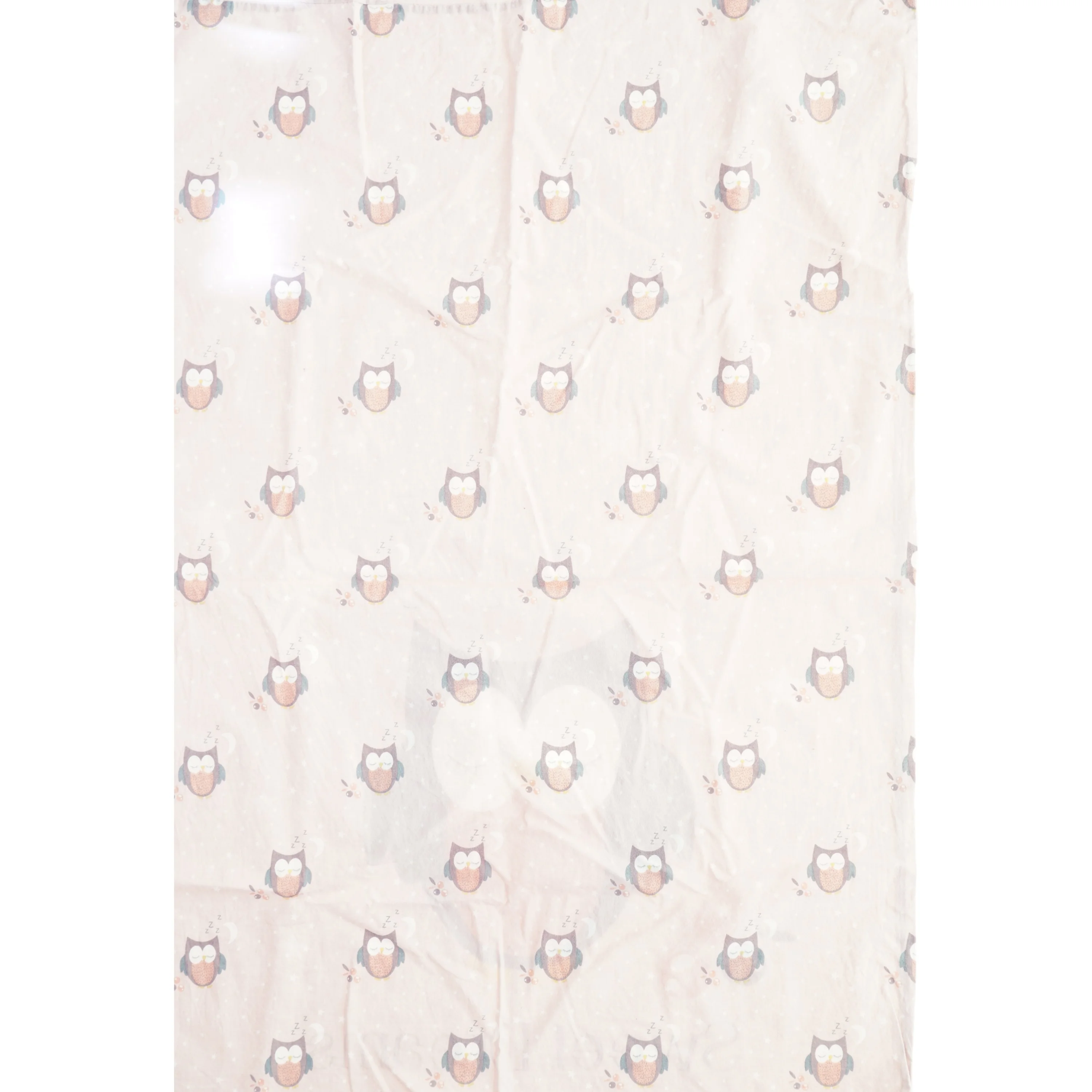 Sovesæt med uglemotiv (str. 94 x 62 cm 44 x 40 cm)