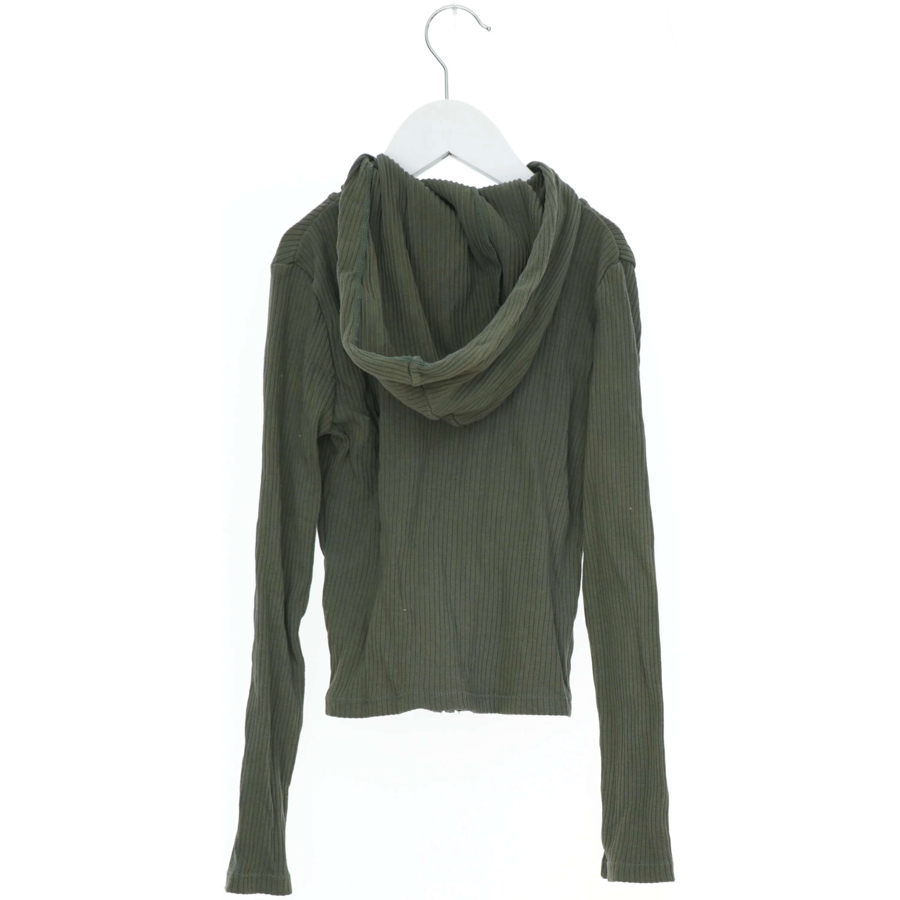 Ribbet hættetrøje med lynlås fra H&M (str. 140)