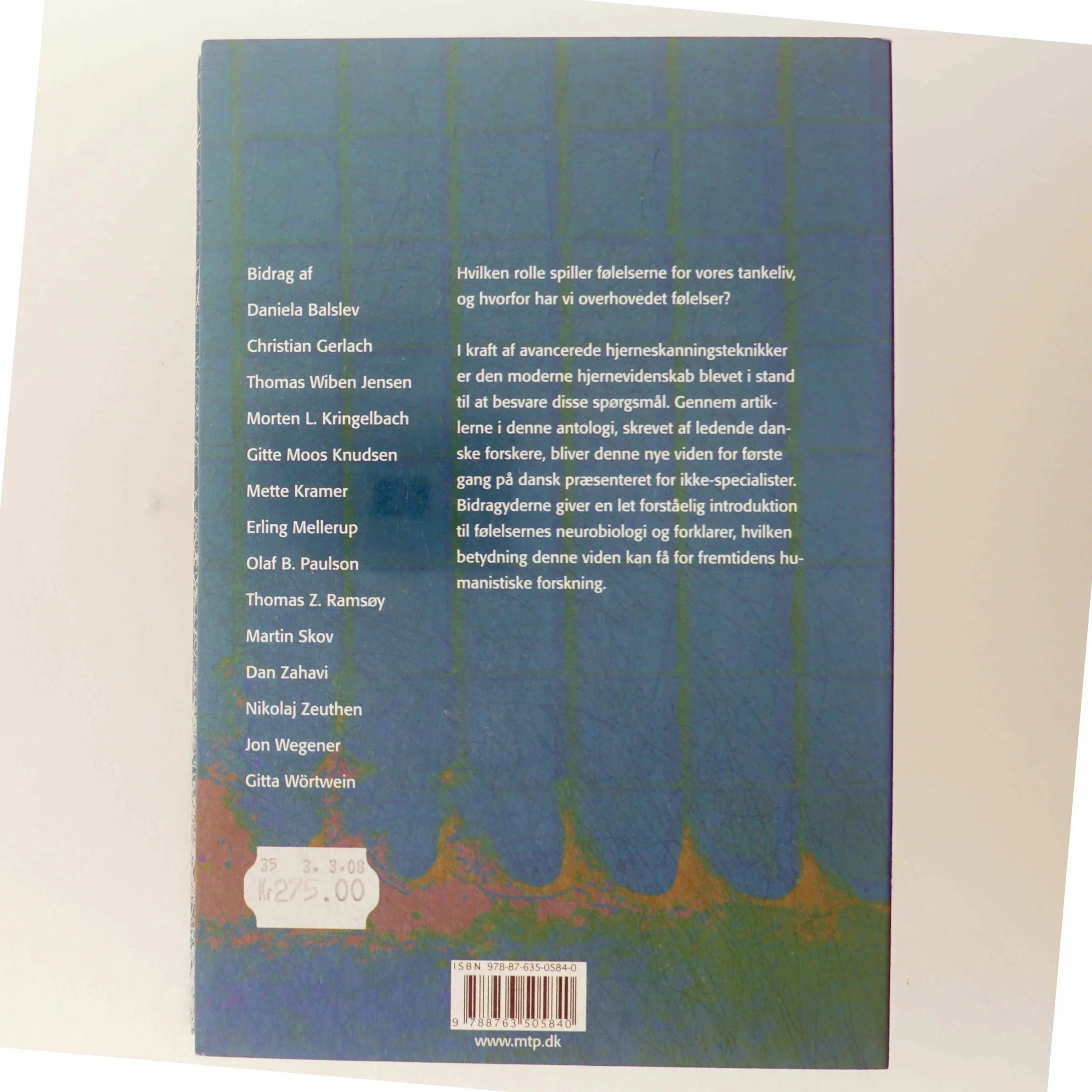 Følelser og kognition bog fra Museum Tusculanums Forlag