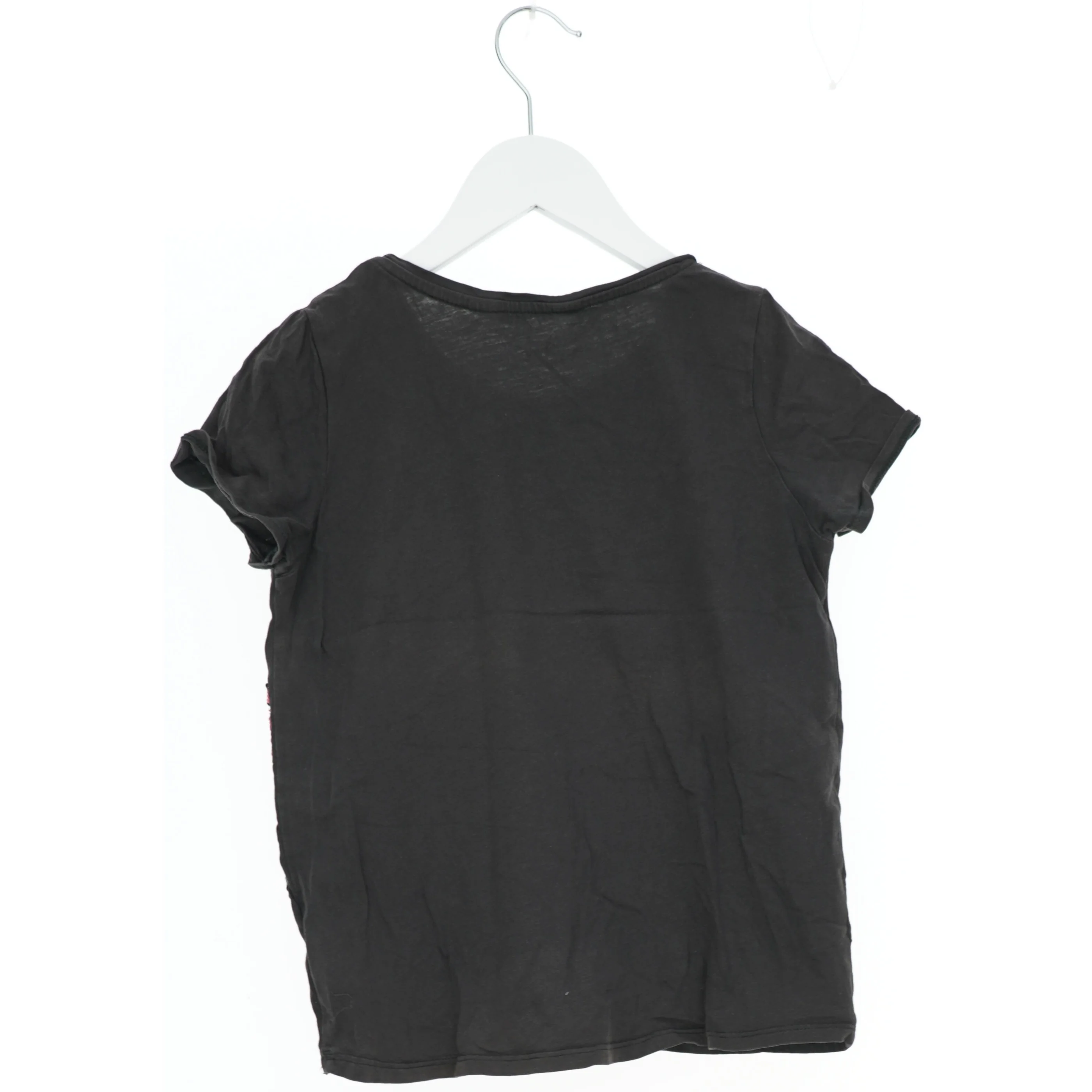 Sort T-shirt med enhjørning fra H&M (str. 140)