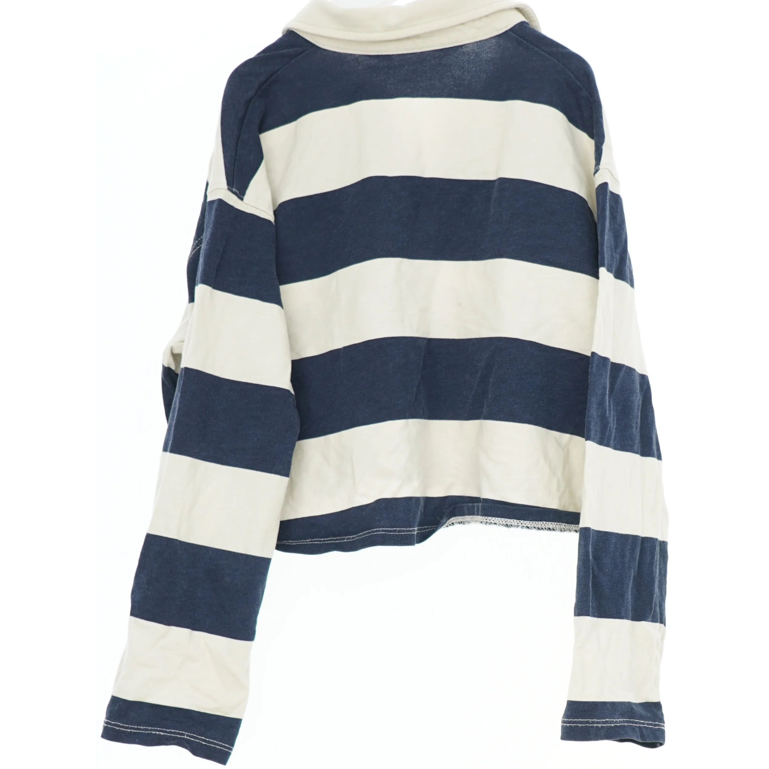 Stribet langærmet trøje med krave fra H&M (str. 140)