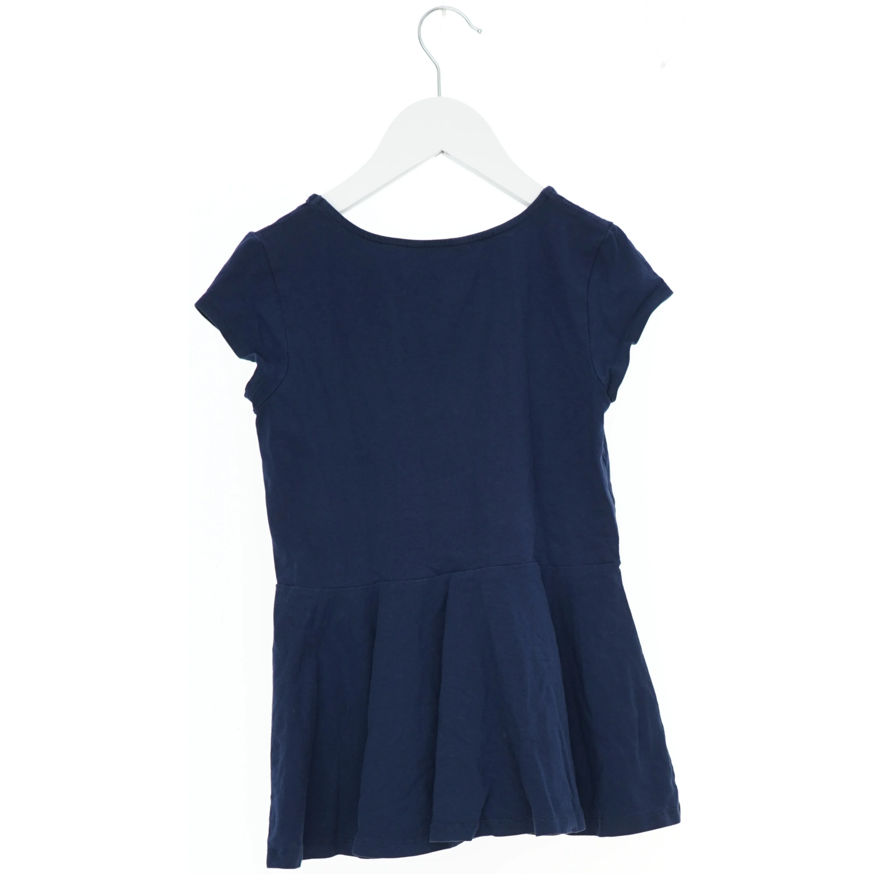 Blå kjole med paillet hjerte fra Lindex (str. 140)