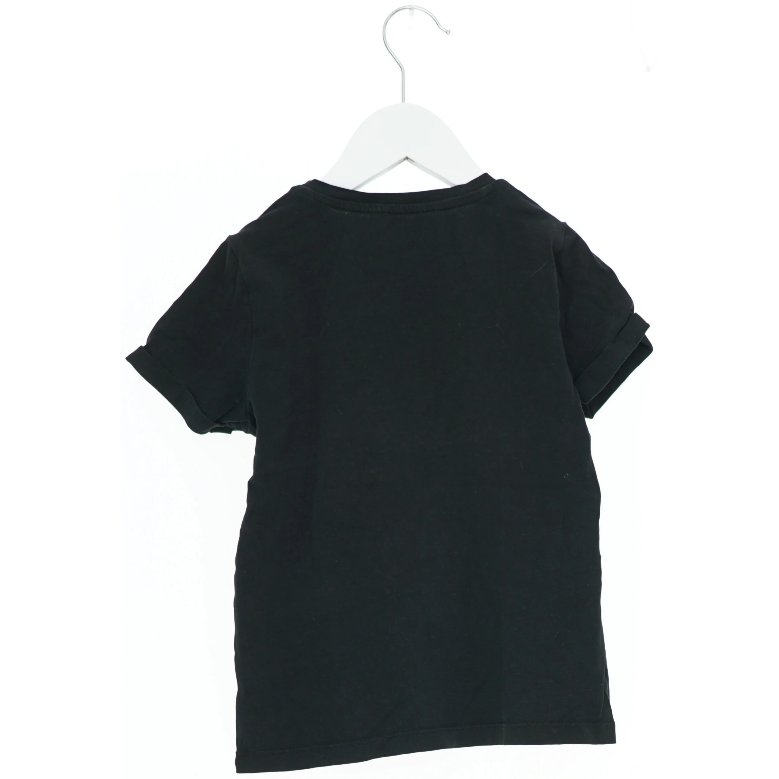 Sort T-shirt med 'Courage' og pailletter fra Name It (str. 128)