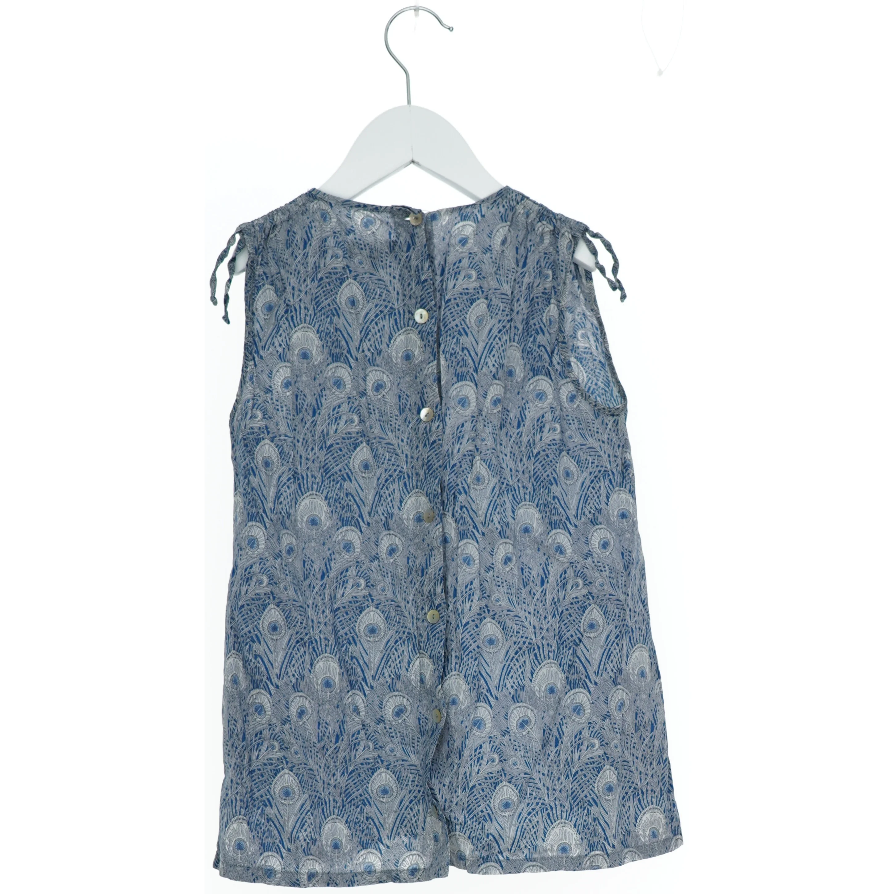 Blomstret sommerbluse fra Norlie (str. 140)