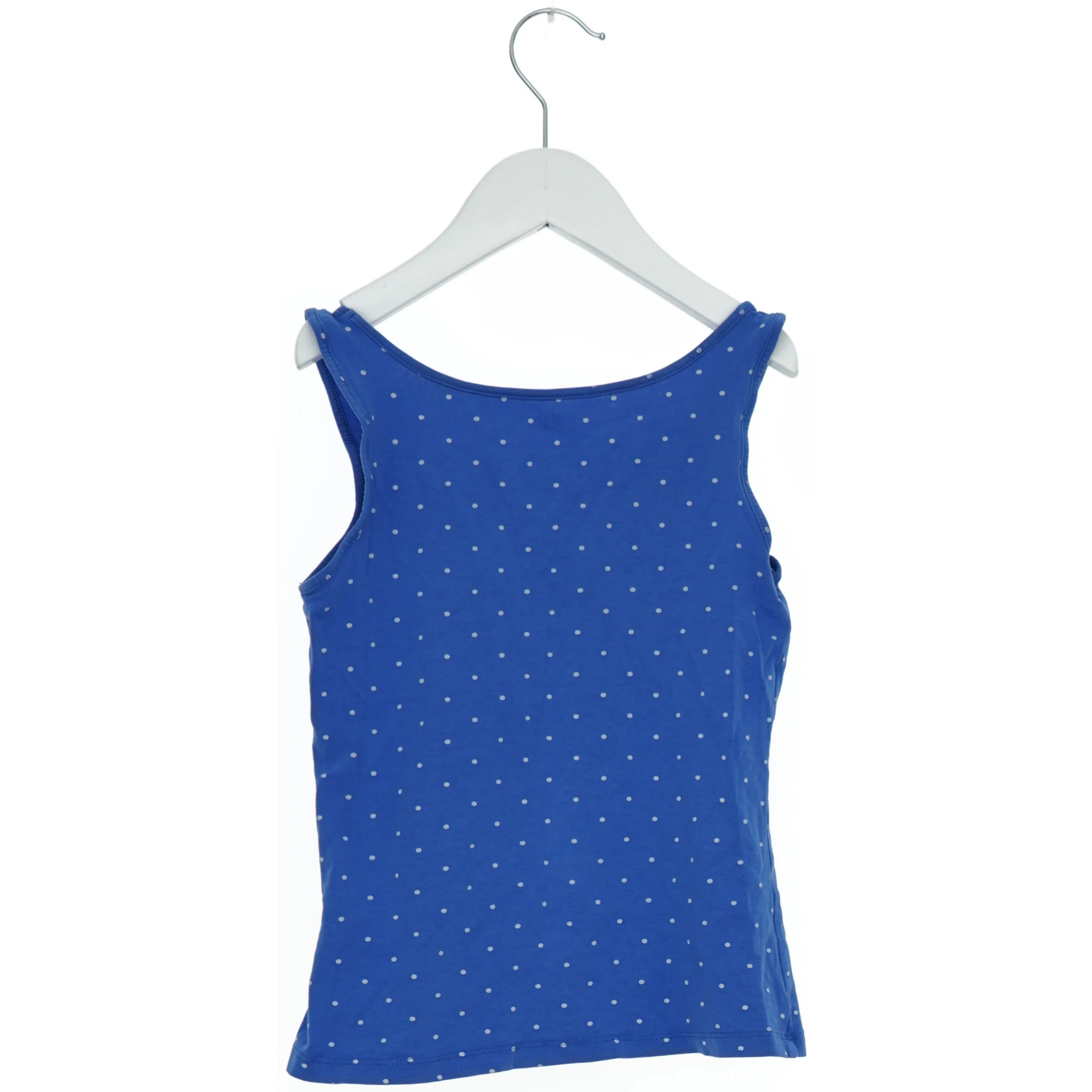 Blå polka dot tank top fra H&M (str. 140)