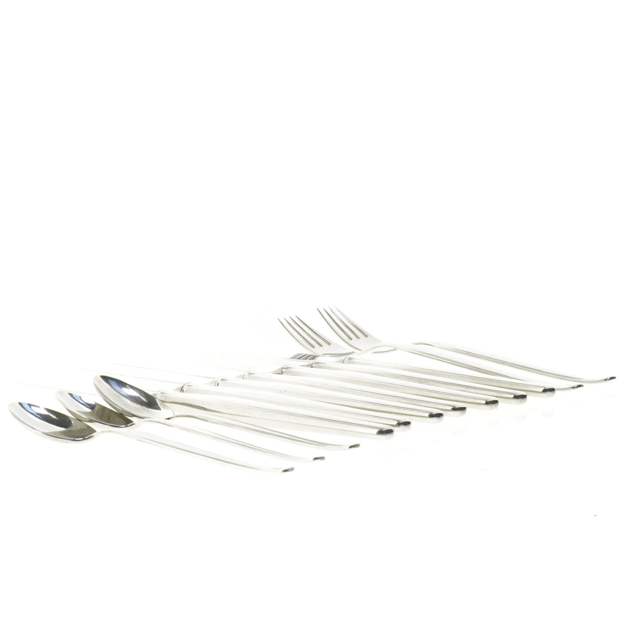 Bestiksæt i rustfrit stål (str. 14 til 21 cm)