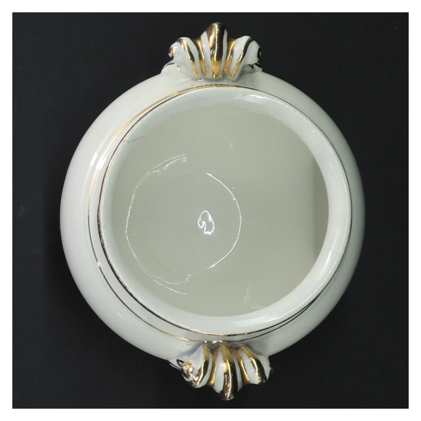 Porcelæn sukkerskål med låg (str. Ø 13 cm)