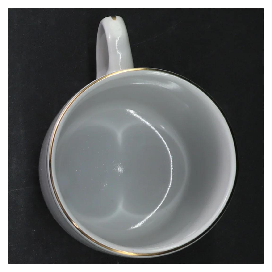 Mozart-temakrus med guldkant (str. H. 9 cm. ø. 8 cm)