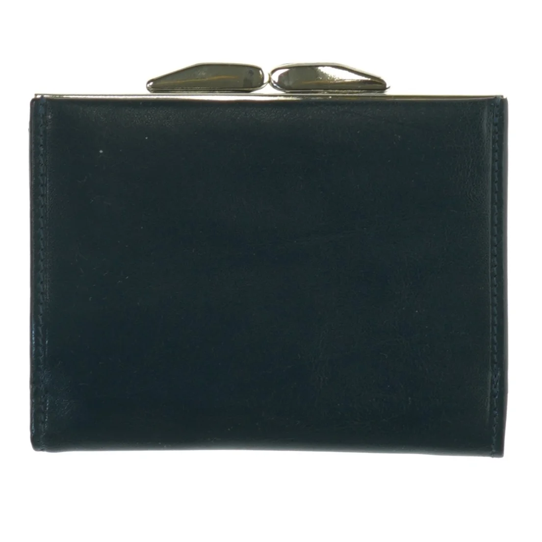 Sort læderpung (str. 12,5x10 cm)