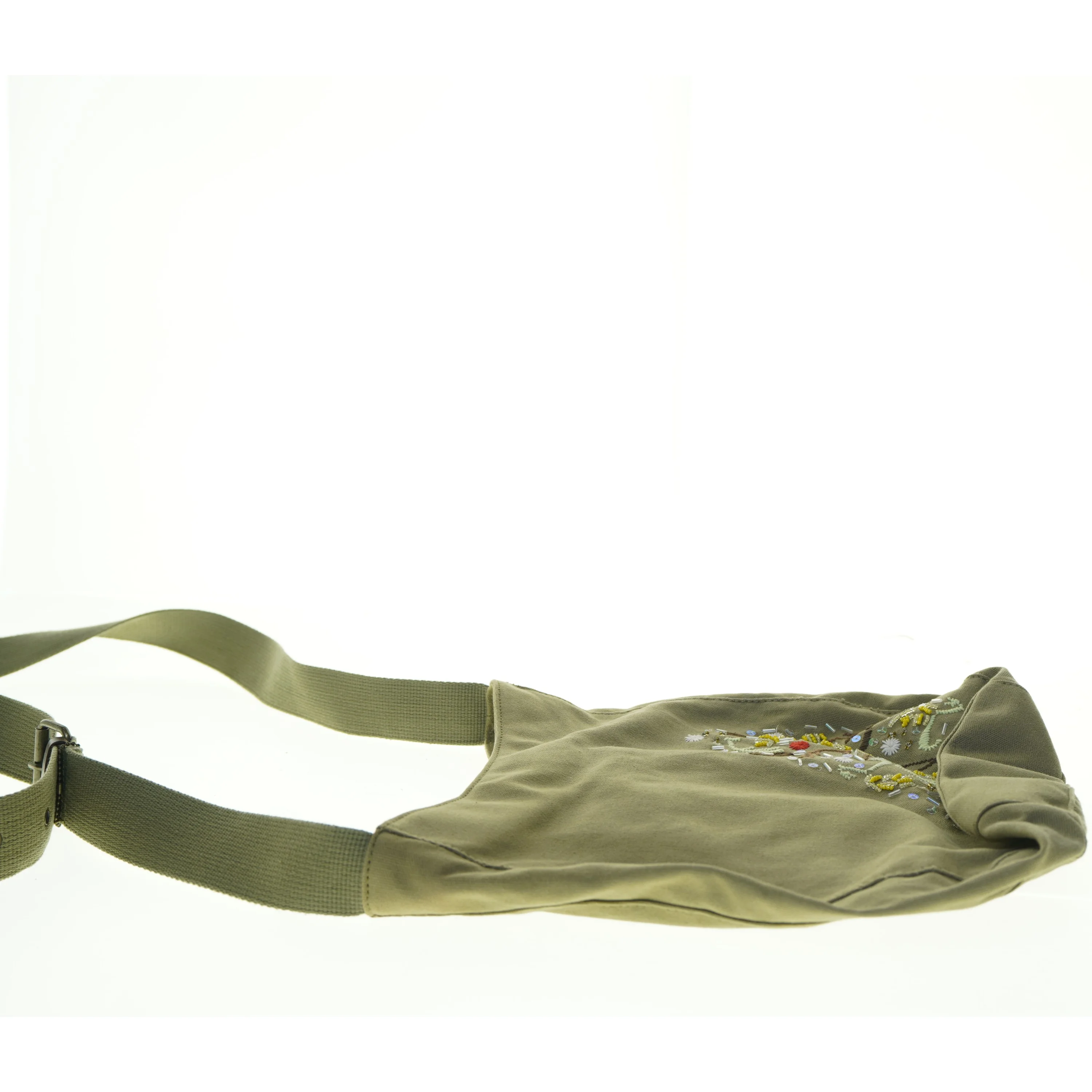 Smart og let skuldertaske med broderi (str. 28 x 30 cm)