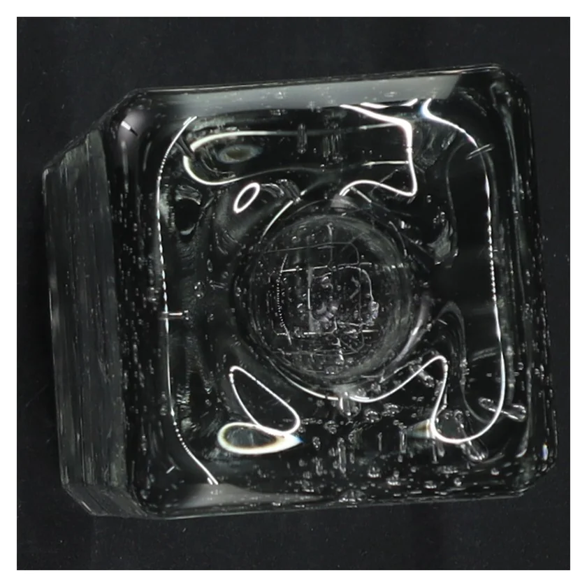 Glaskunst med luftbobler (str. 13 cm)