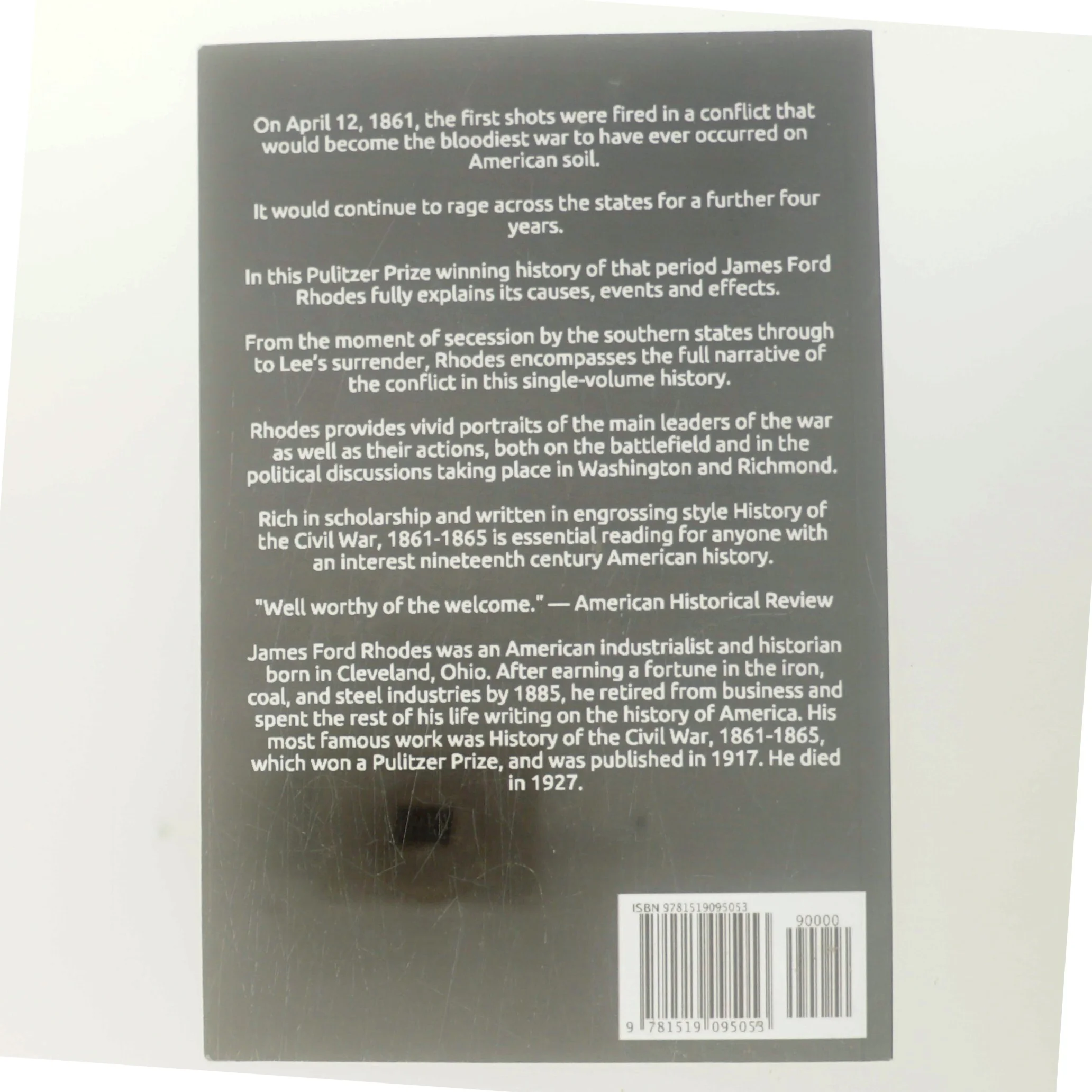 History of the Civil War 1861-1865 af James Ford Rhodes (Bog)