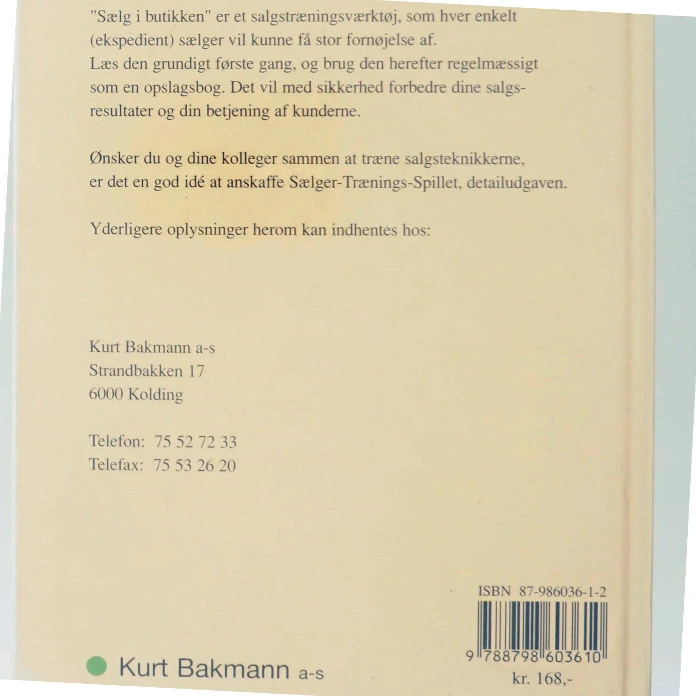 Sælg i butikken af Allan Bæk (Bog)