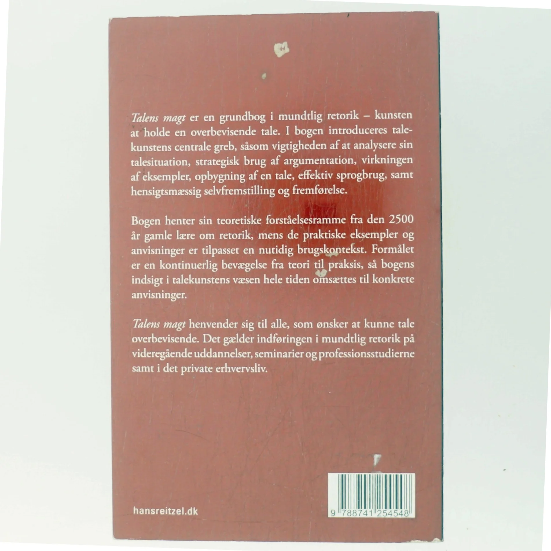 Talens magt : indføring i mundtlig retorik af Jonas Gabrielsen (Bog)