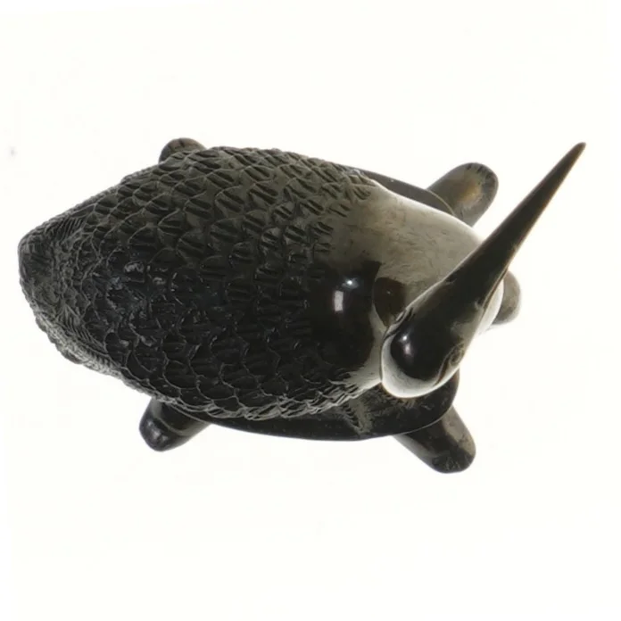 Kinesisk Trane stående på skildpadde (str. 32 cm)