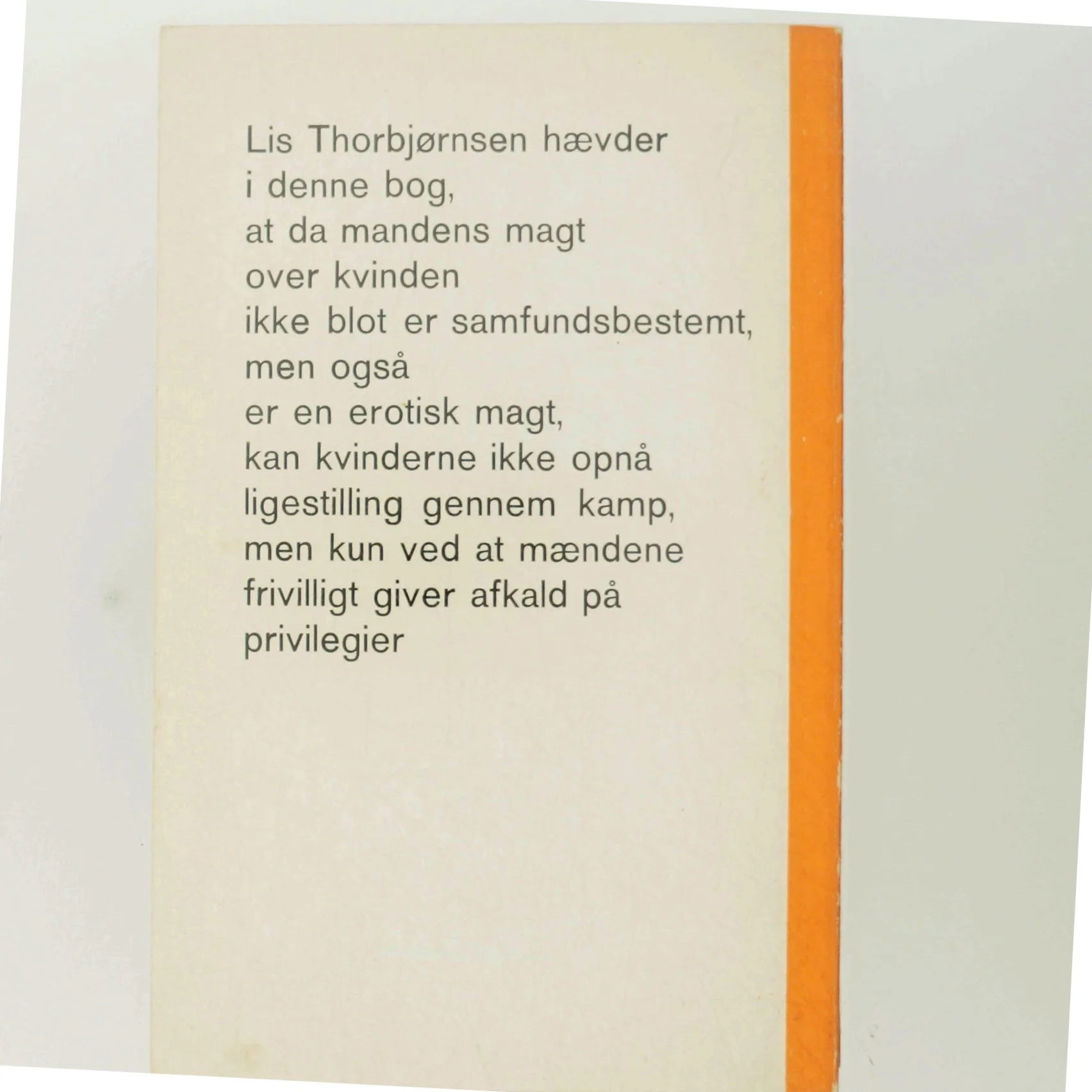 Lis Thorbjørnsen: Der er Forskel, Bog fra Chr. Erichsens Forlag