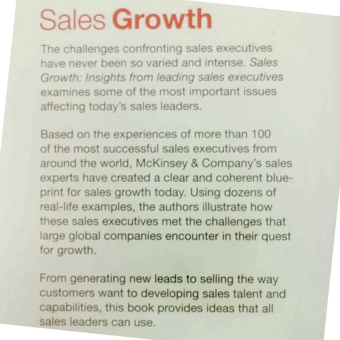 Sales Growth af Thomas Baumgartner (Bog)