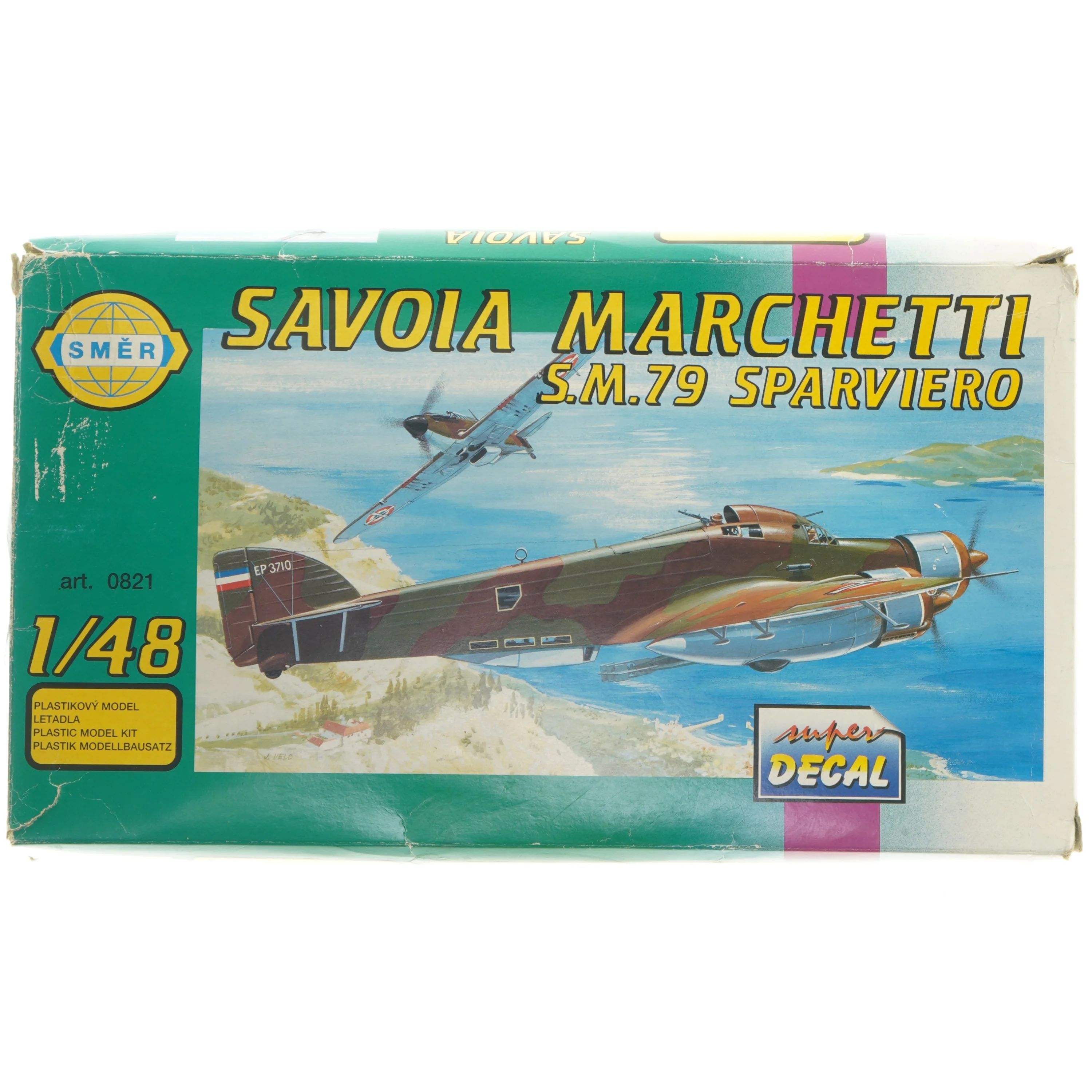 Savoia Marchetti S.M.79 byggemodelsæt fra SMER (str. 34x20 cm)