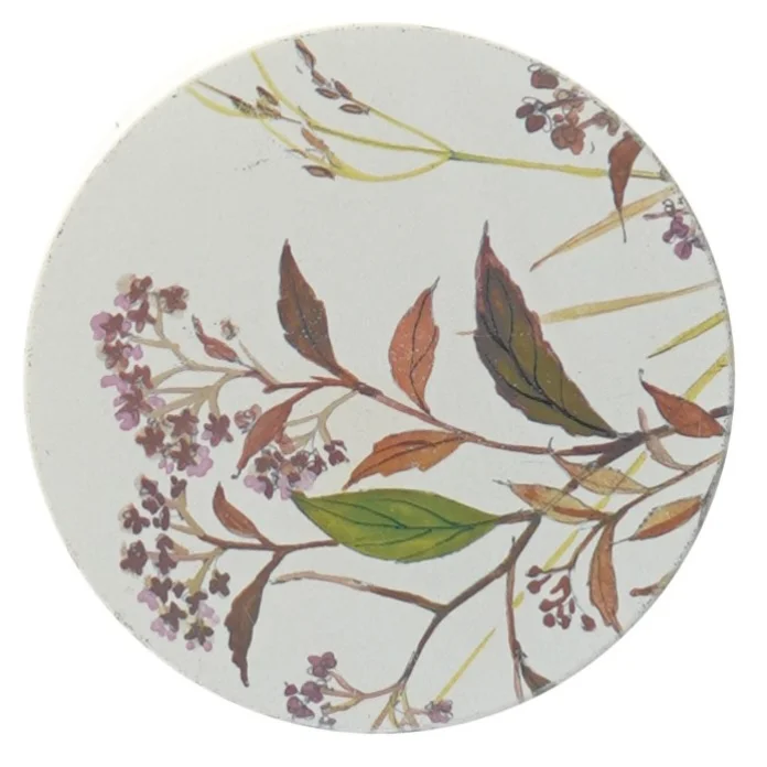 Vintage metal opbevarings dåse med floralt design (str. Ø 11 cm længde 15,5 cm)