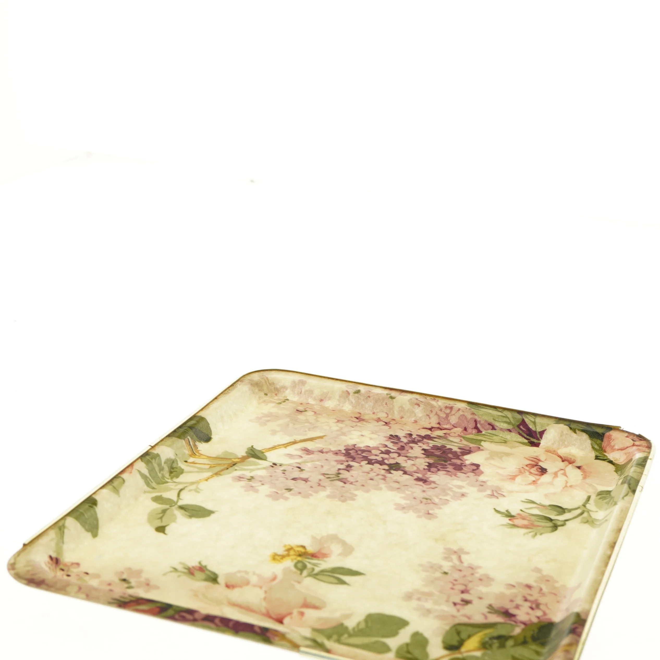 Vintage bakke med blomsterprint (str. 36x28 cm)