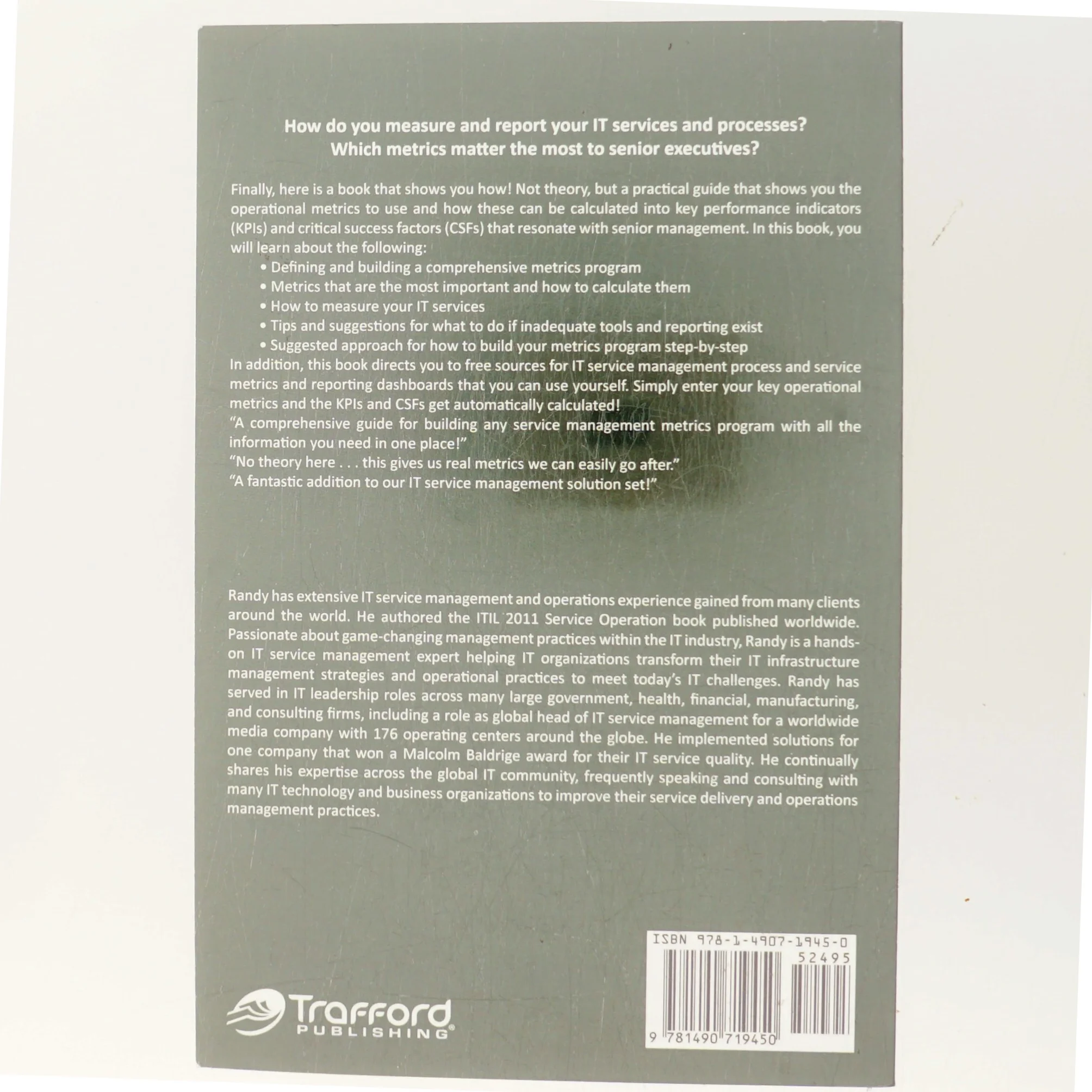 Measuring ITSM af Randy A. Steinberg (Bog)