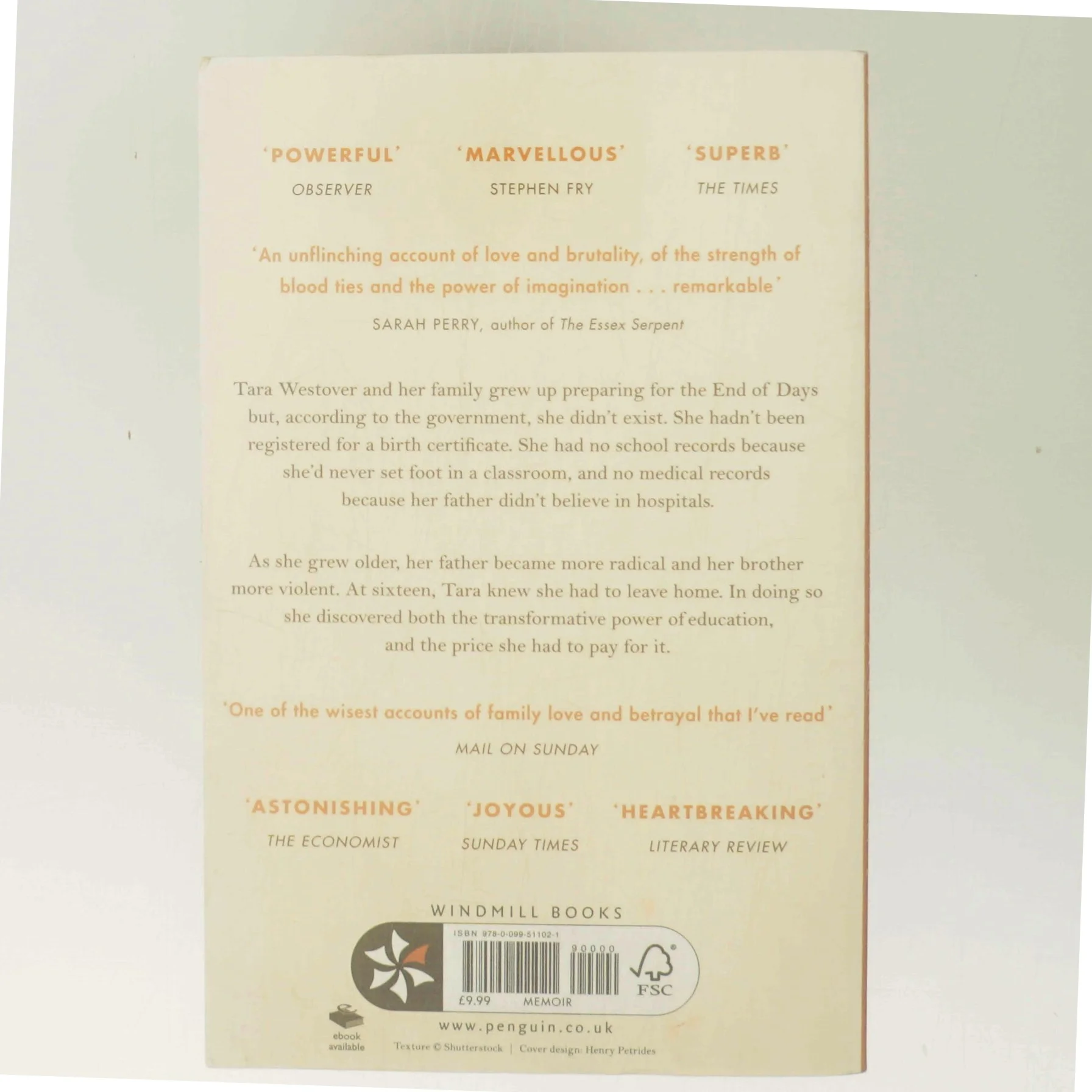 Educated af Tara Westover (f. 1986) (Bog)