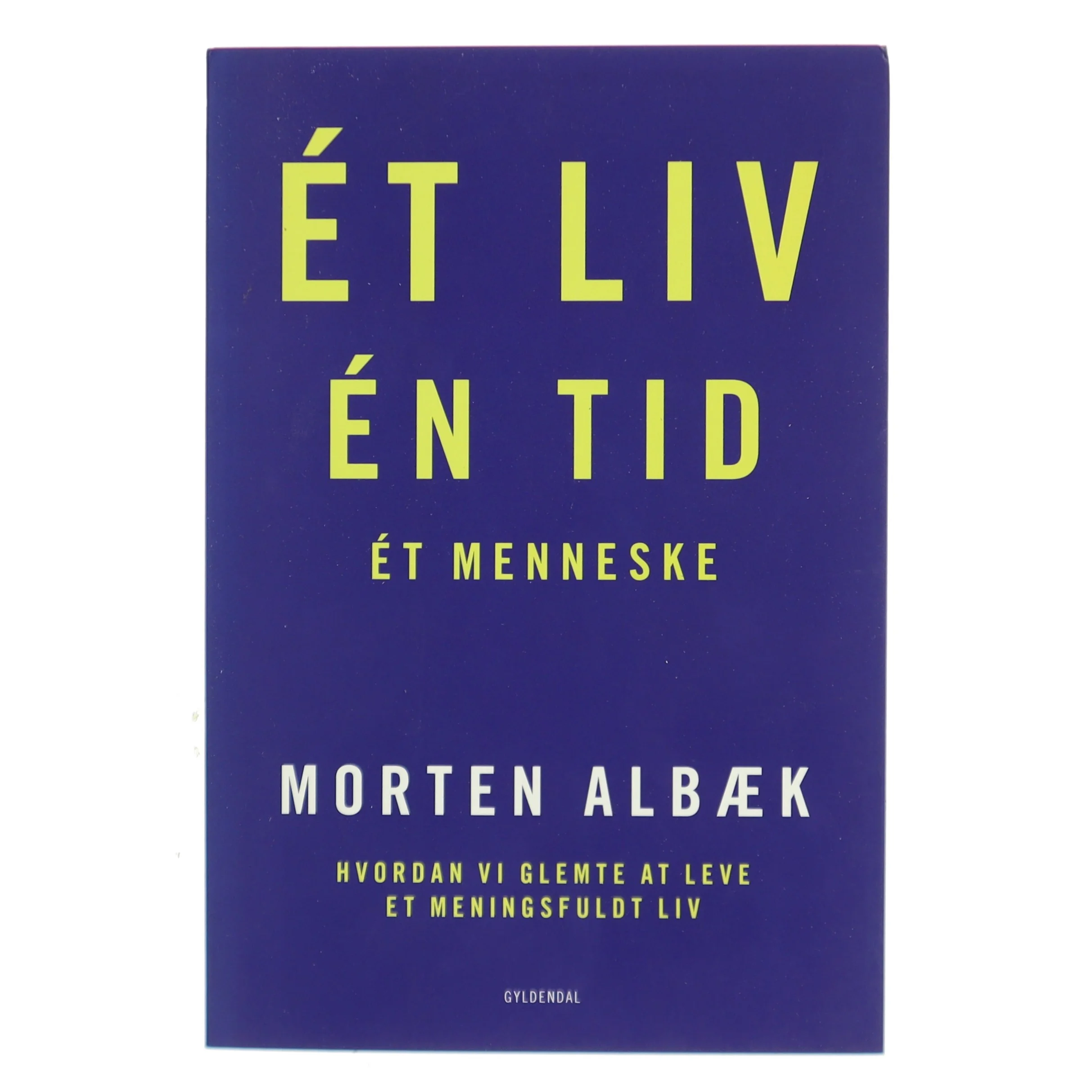 Ét liv, én tid, ét menneske : hvordan vi glemte at leve et meningsfuldt liv af Morten Albæk (Bog)
