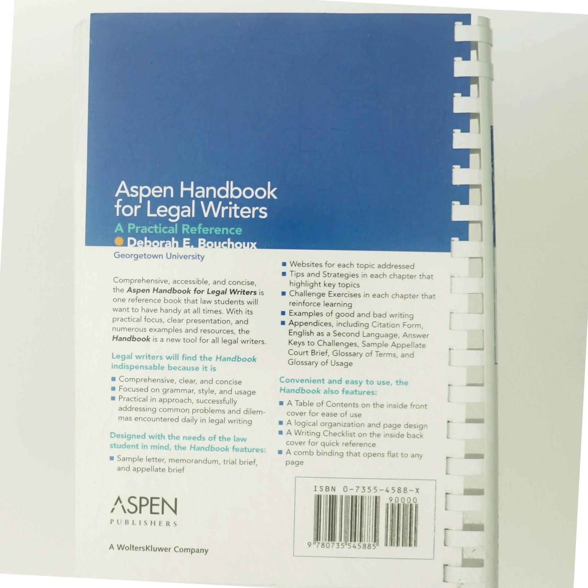 'Aspen Handbook for Legal Writers - A Practical Reference' (bog) fra Aspen Publishers