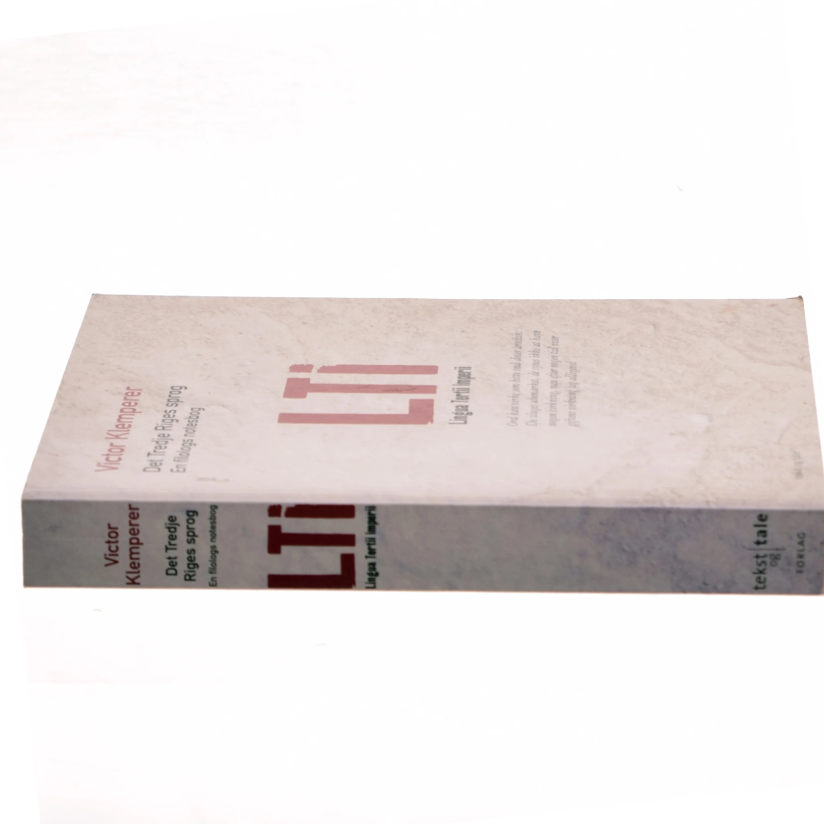 LTI : Det tredje riges sprog : en filologs notesbog af Victor Klemperer (Bog)