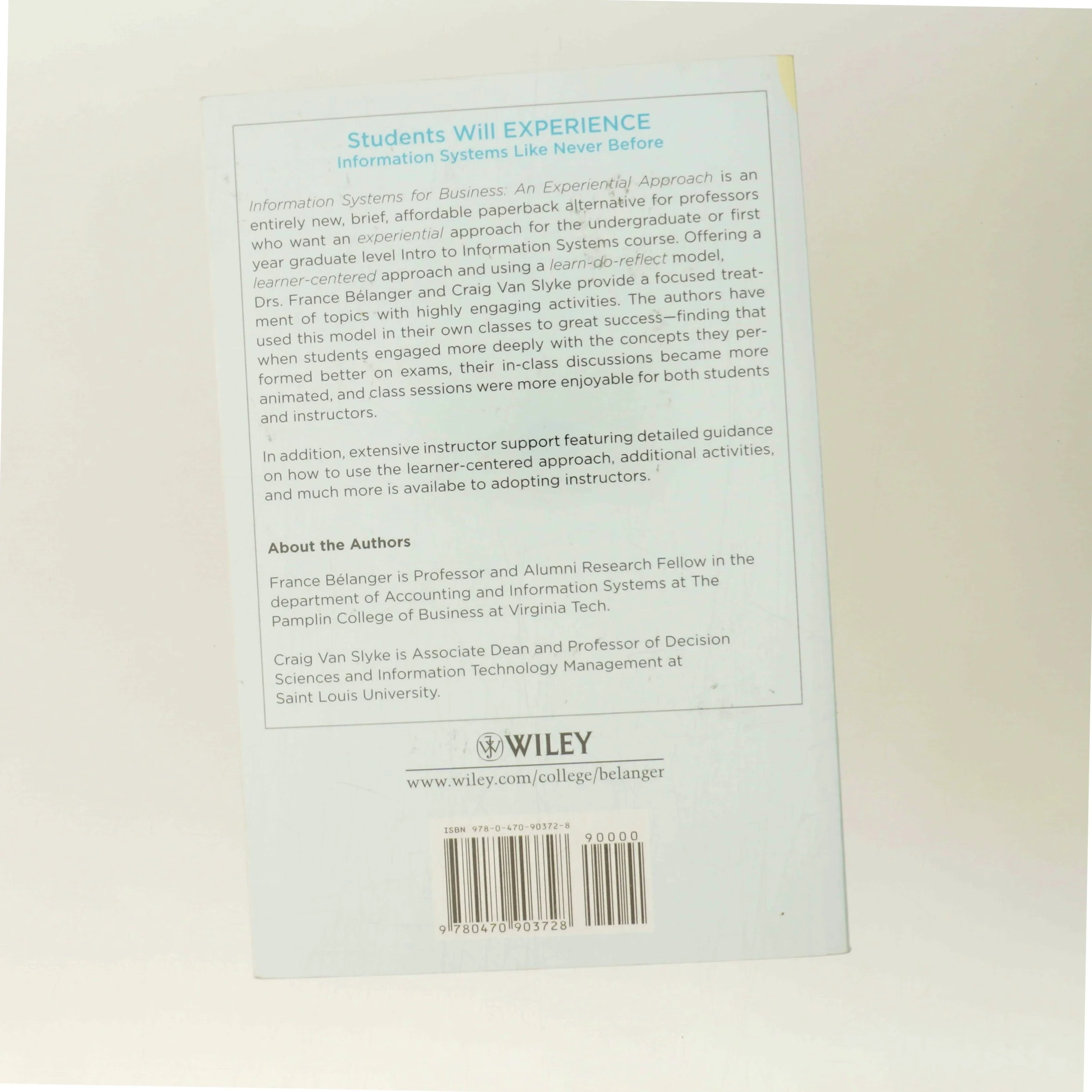 Information systems for business : an experiential approach (Bog)