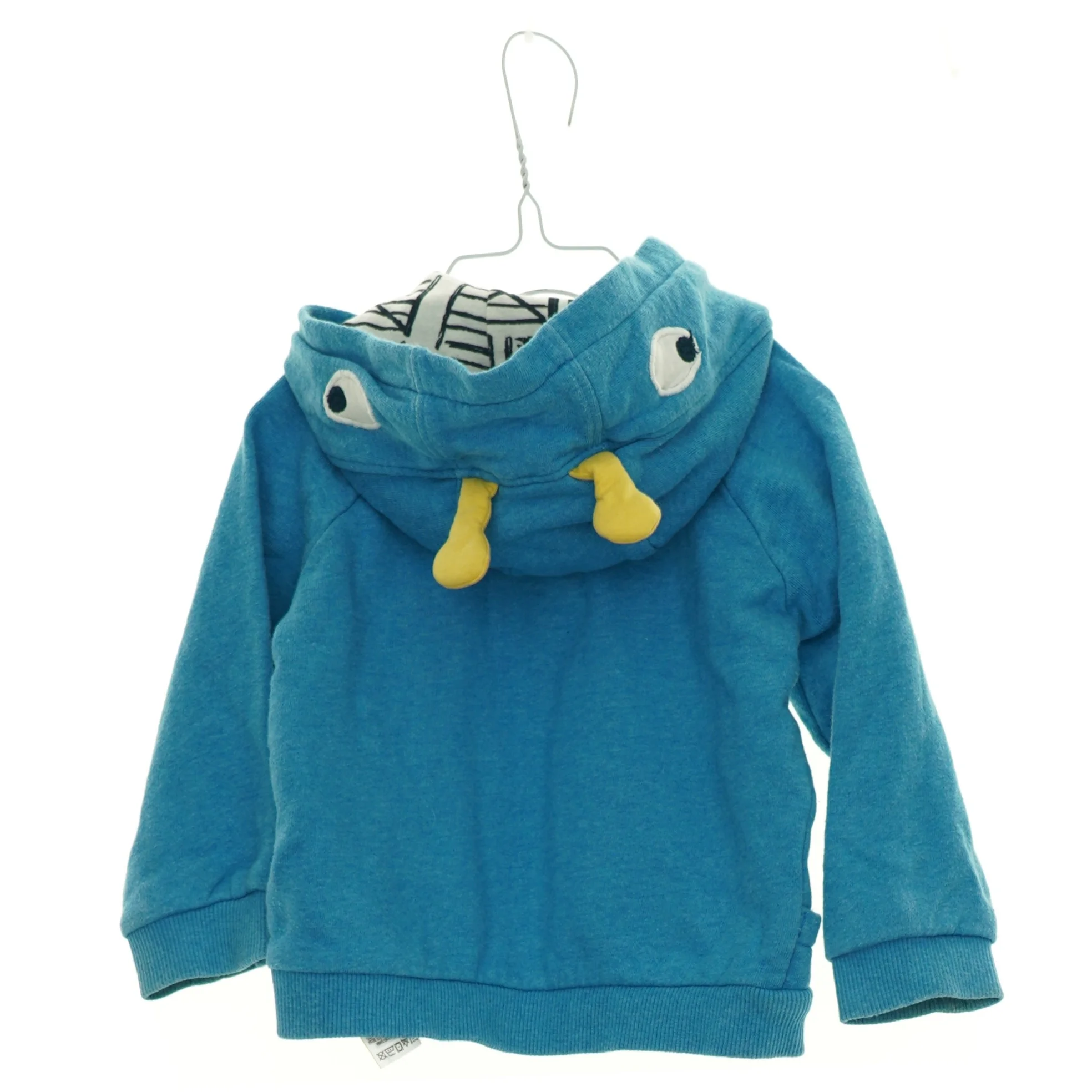 Hættetrøje med sjove dyremotiver på hætte og ved lommer fra M&S (str. 74 cm)