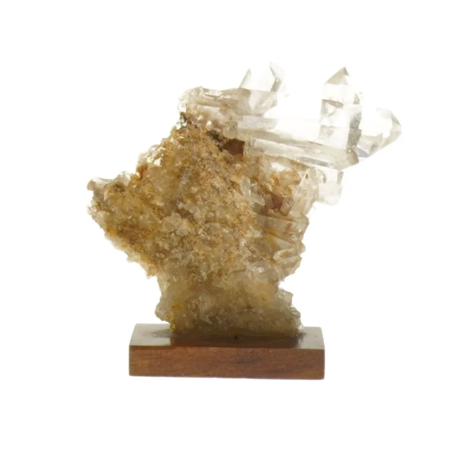 Bjerg Krystal på træbase (str. ca. 10 cm)