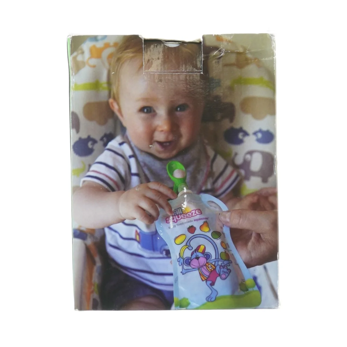Fill n squeeze med genanvendelige poser til babymad (str. 19 x 14 cm)
