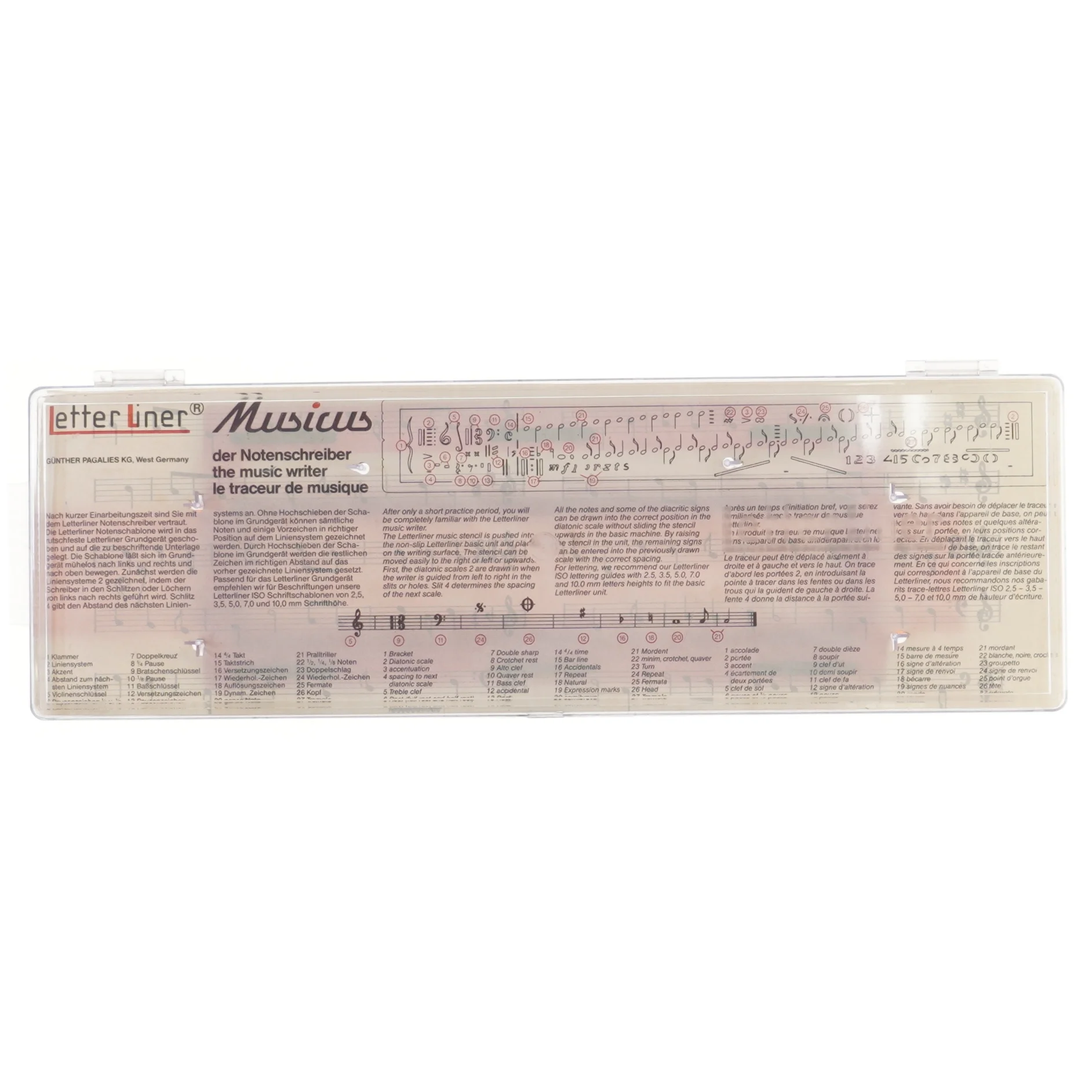 Musiklinjeværktøj (str. 38x12,5 cm)