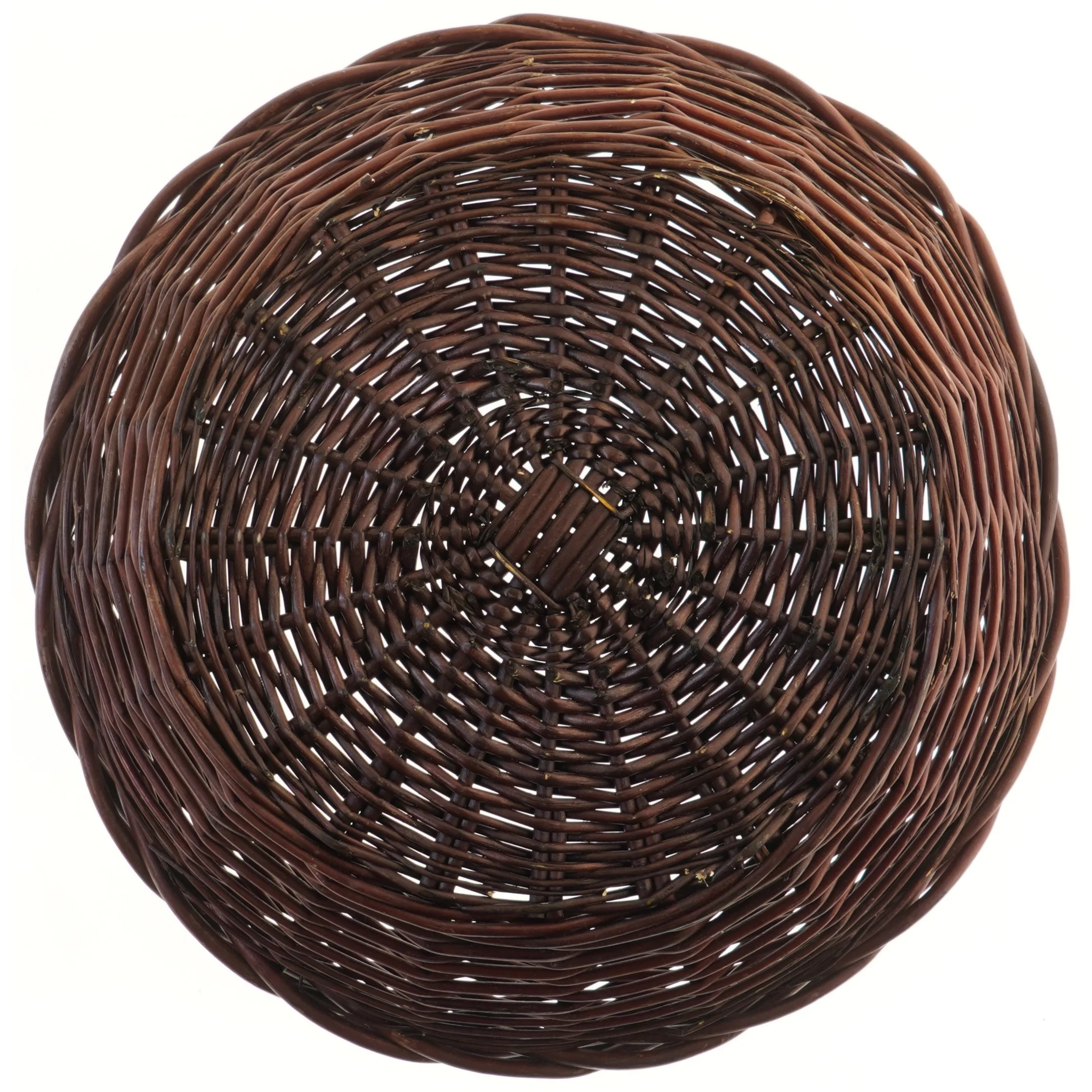 Stor rund Flettet kurv (str. Ø 44,5 cm)