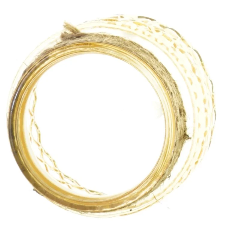 Dekorativ gylden glas vase (str. 10 x 11 cm)