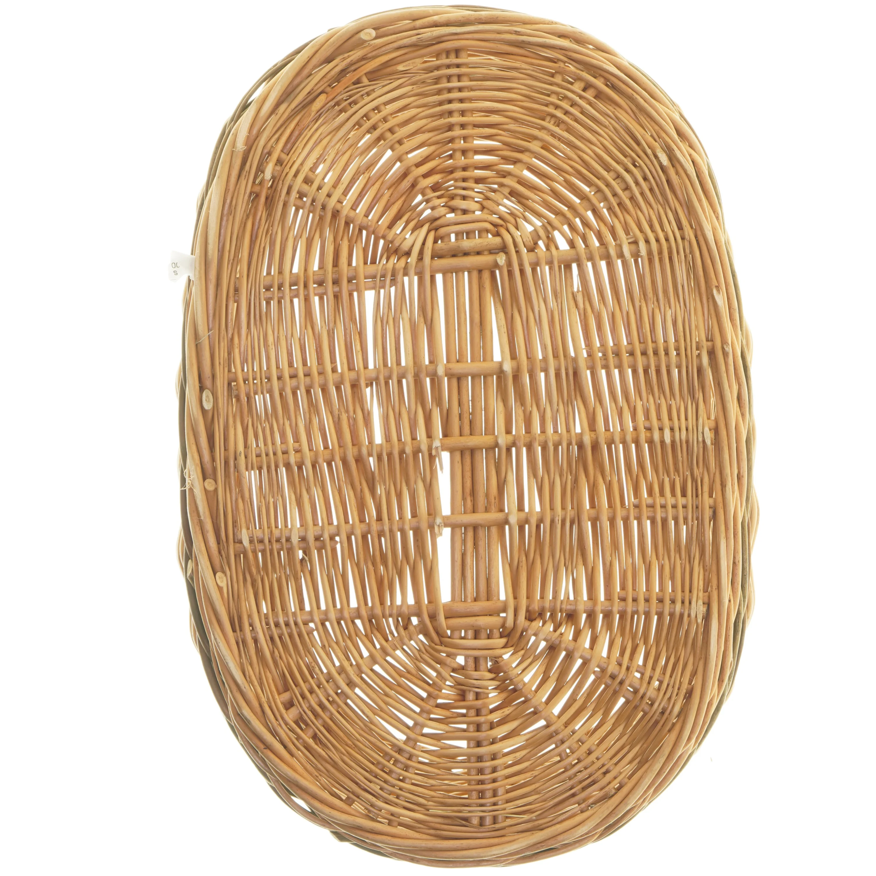 Flettet oval kurv (str. 40x20x26 cm)