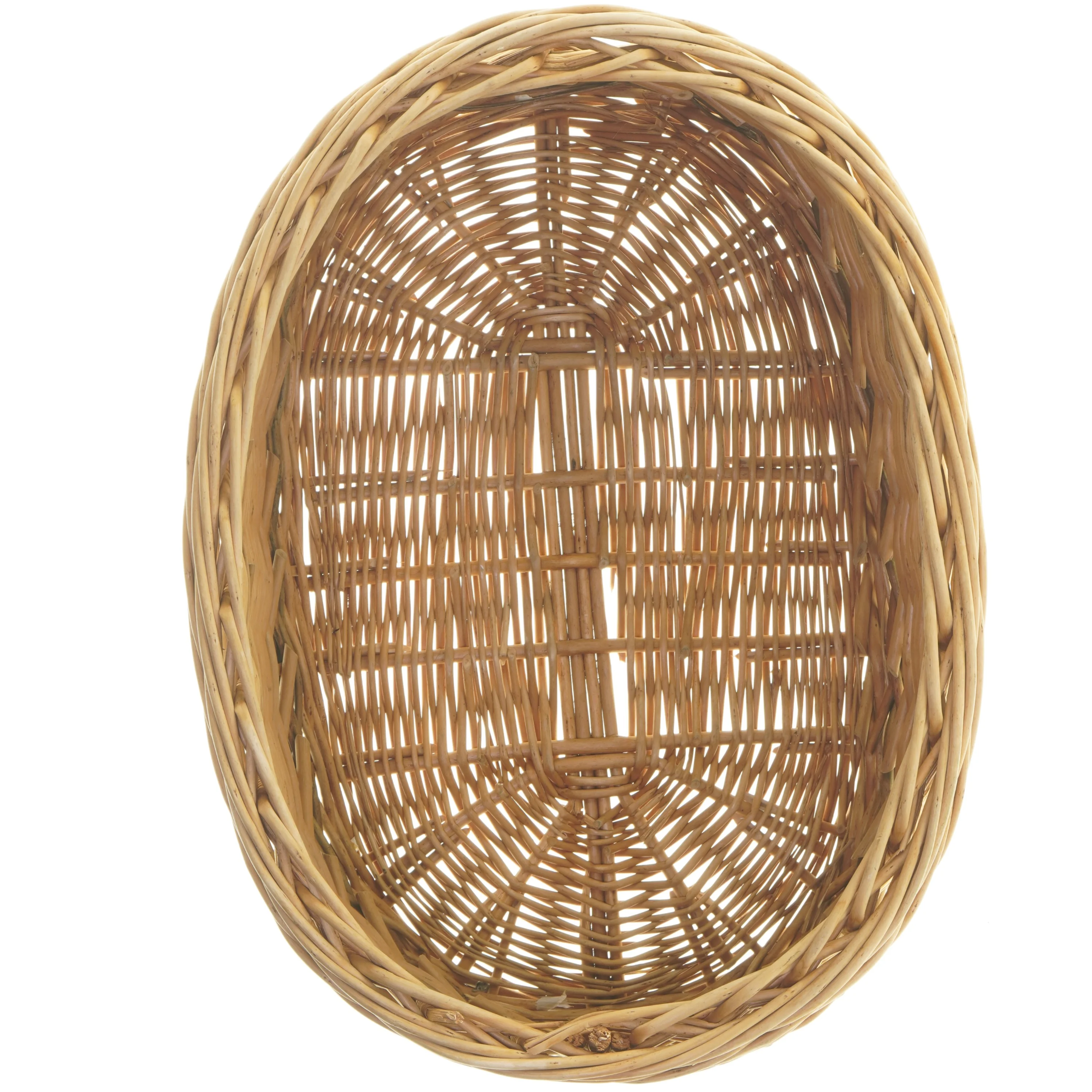 Flettet oval kurv (str. 40x20x26 cm)