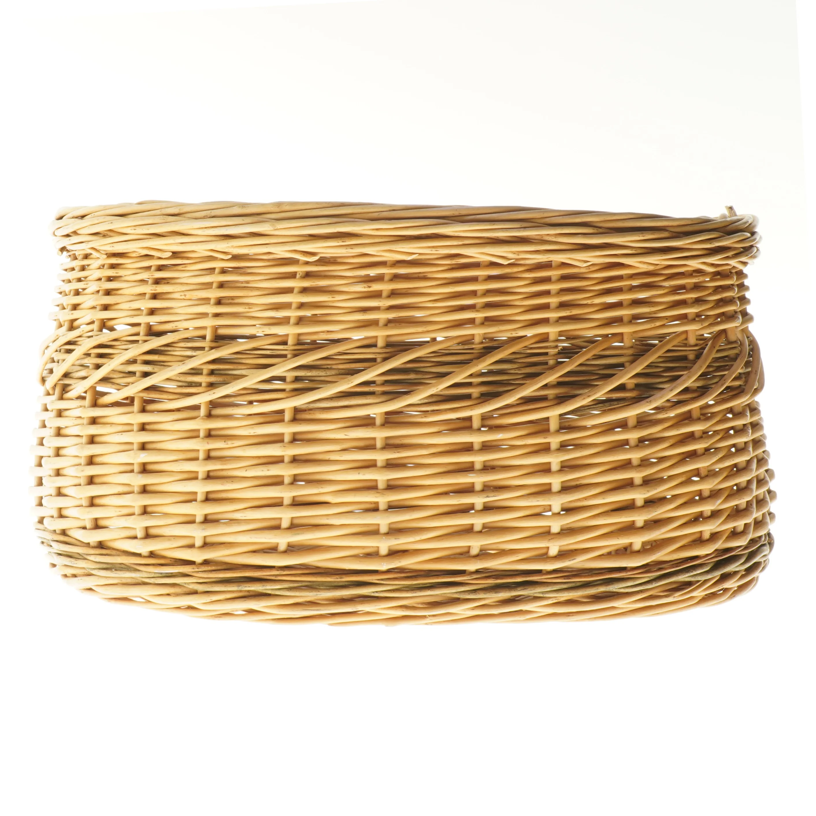 Flettet oval kurv (str. 40x20x26 cm)