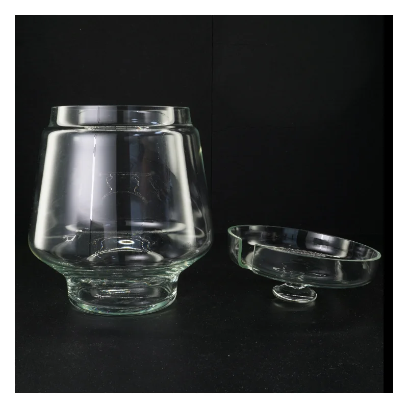 Glas punch bowle serverings skål(str. 27 x 21 cm)