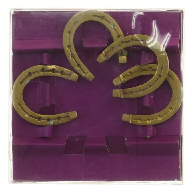 Dekorative Messing hestesko (str. 13x13 cm)