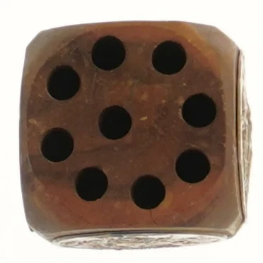 Antik Jerusalem kuglepenholder med kobber (str. 6x6x6 cm)