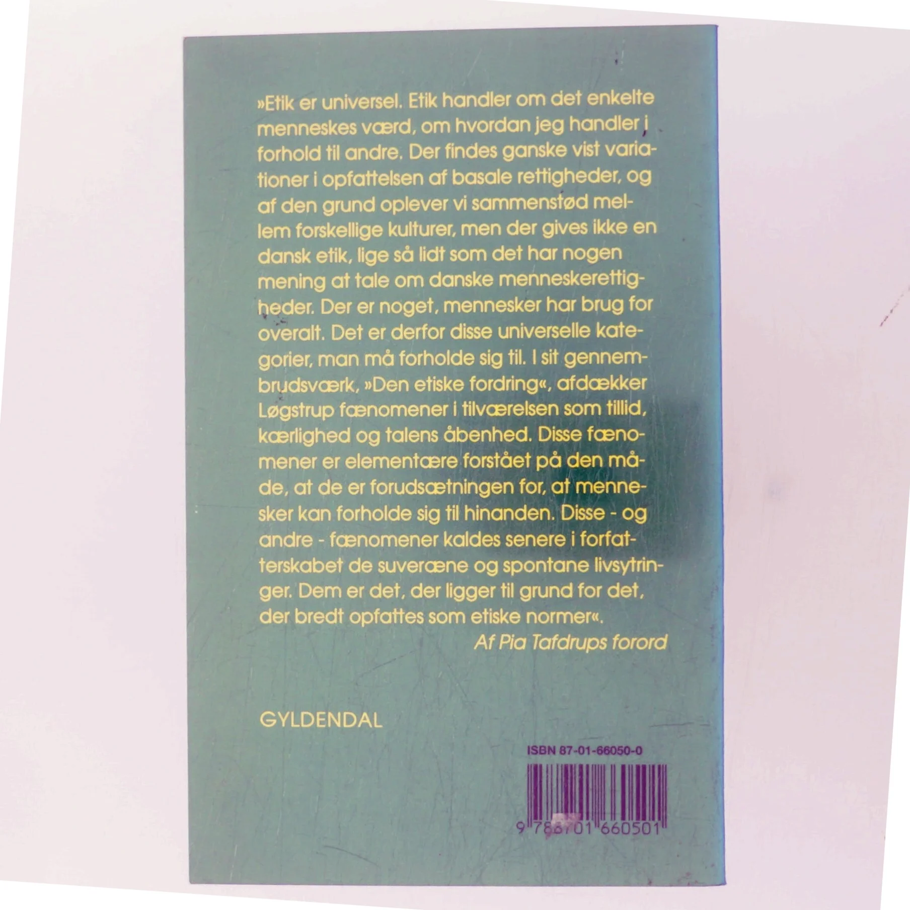 Den etiske fordring af K. E. Løgstrup (Bog)