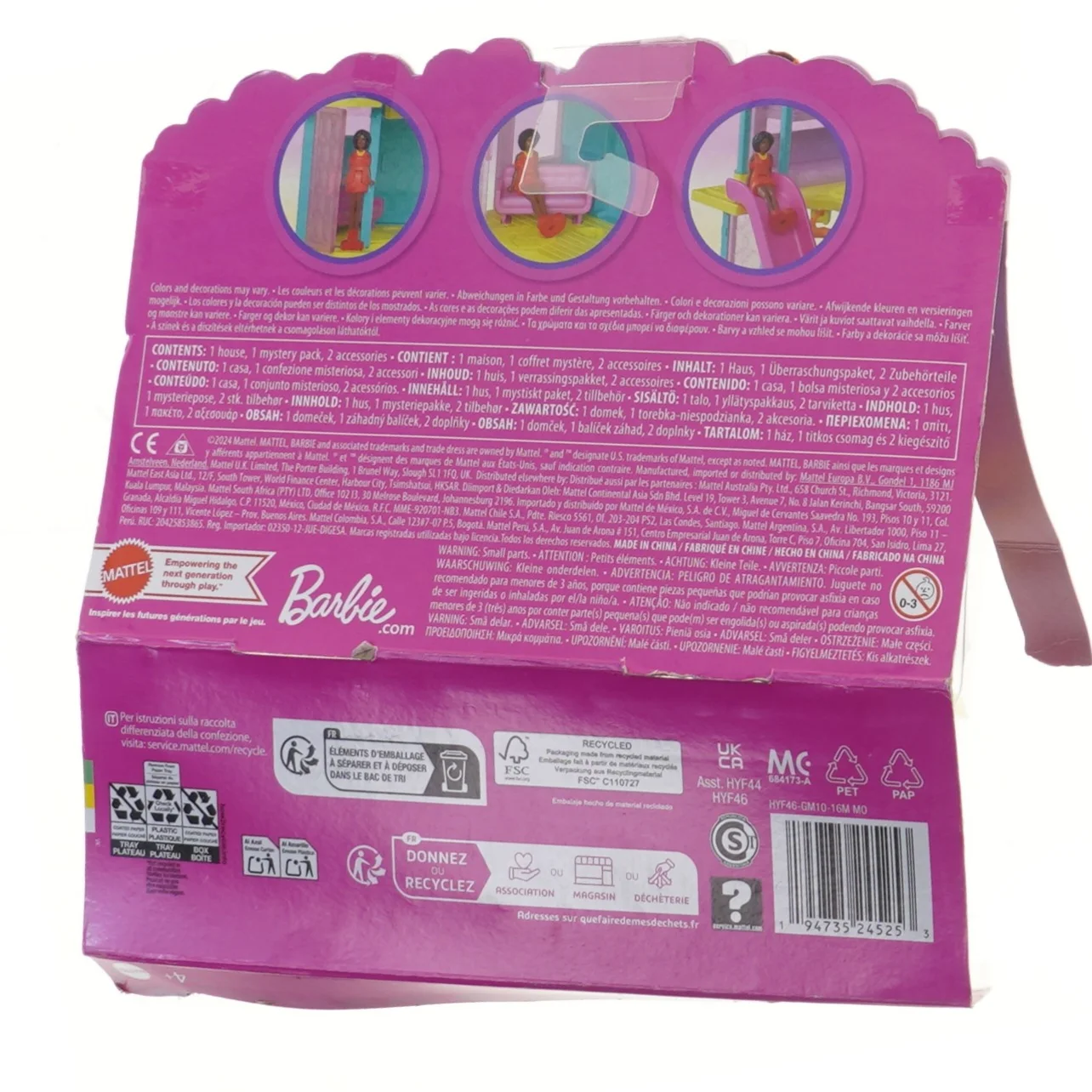 Mini Barbie hus fra Barbie (str. 23x15,5 cm)