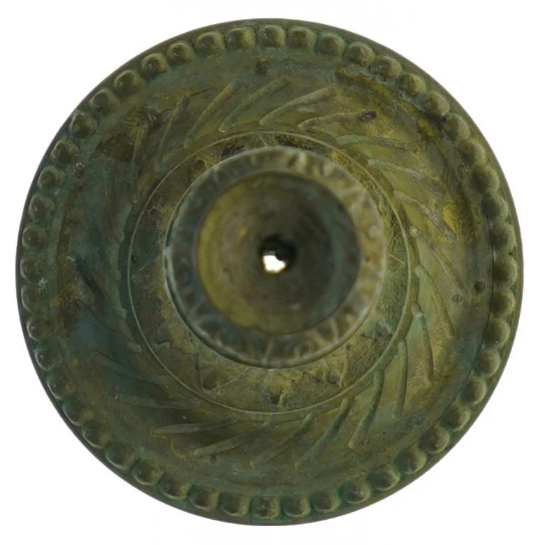 Antik Messing Lysestage (str. 30 x 11 cm)