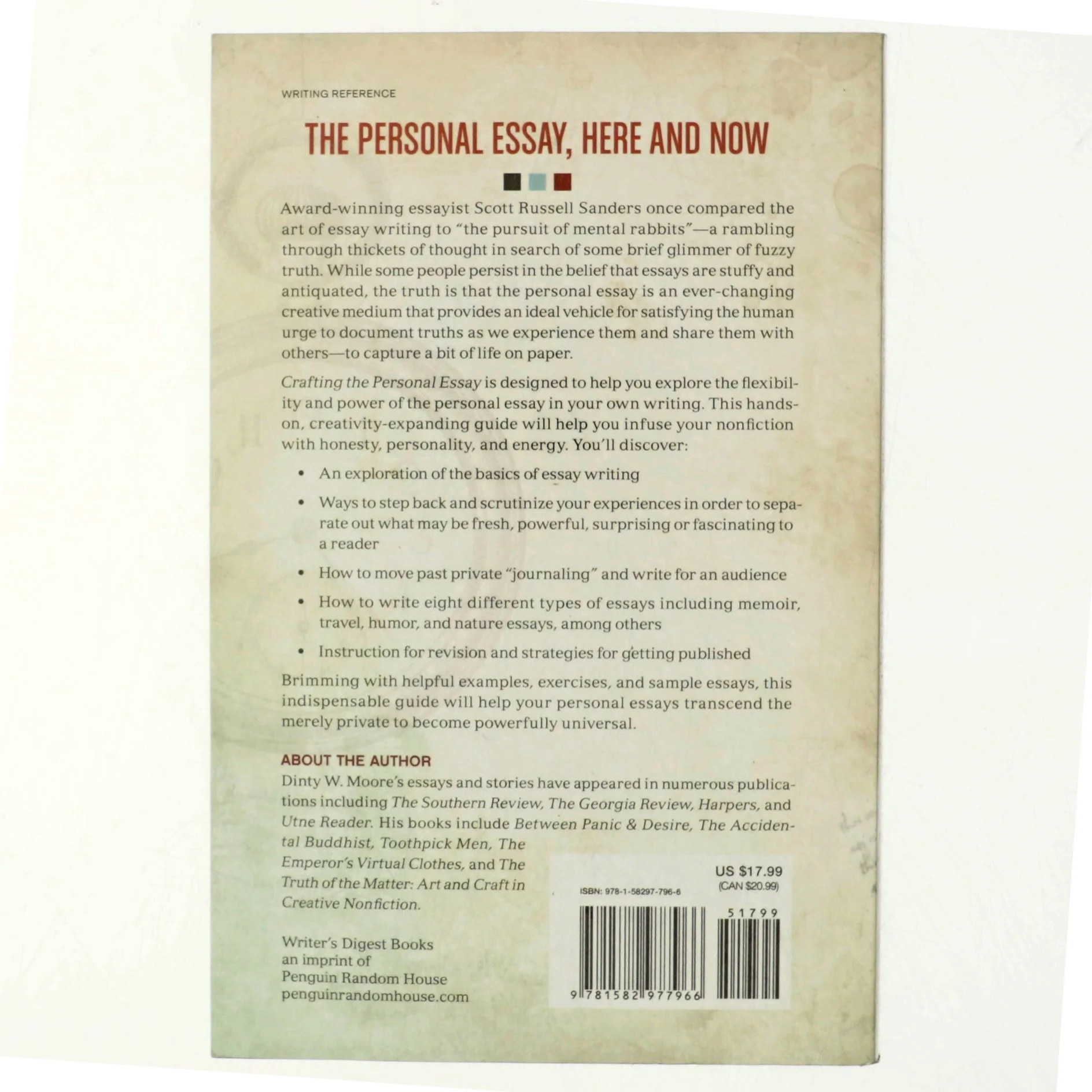 Crafting The Personal Essay af Dinty W. Moore (Bog)