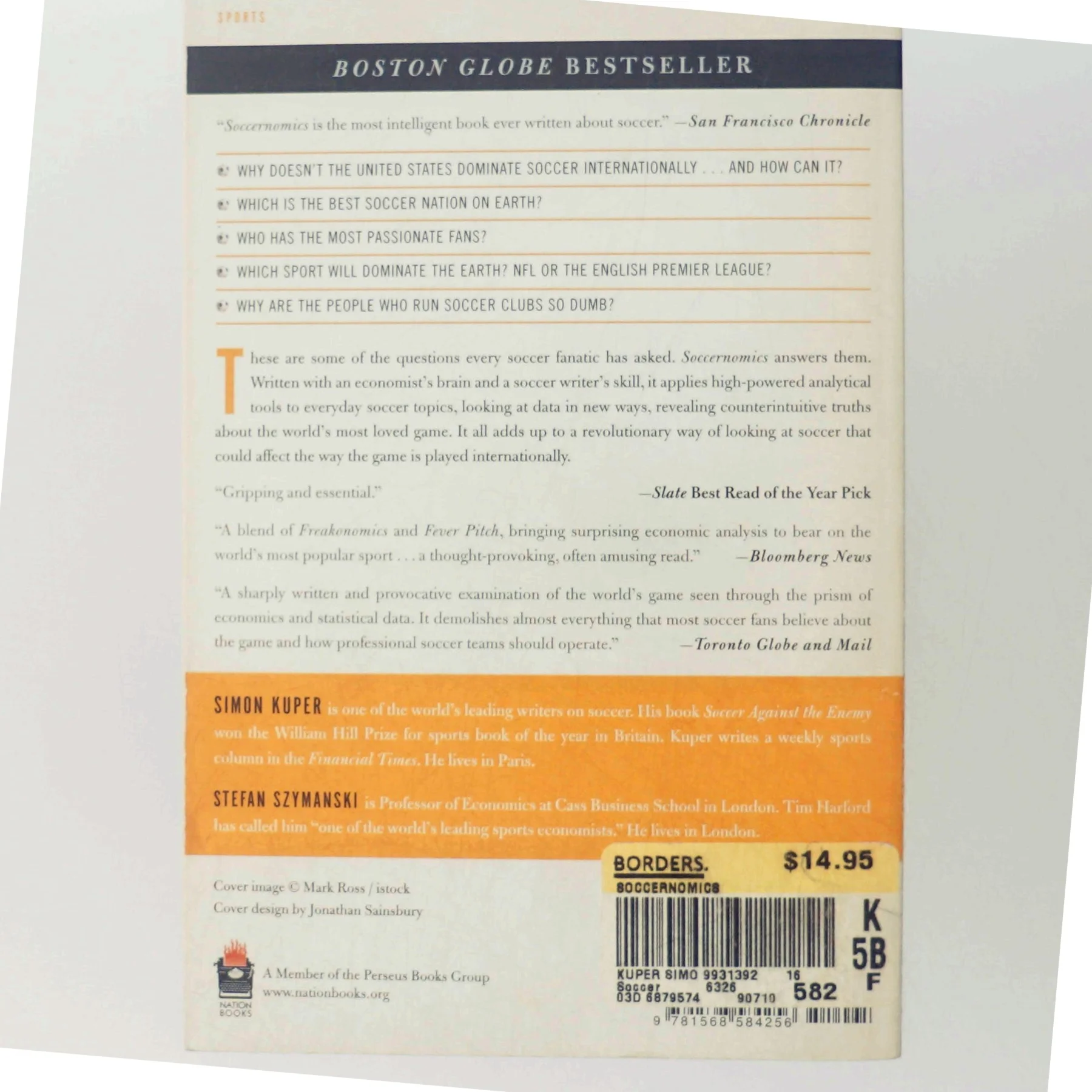 Soccernomics af Simon Kuper (Bog)